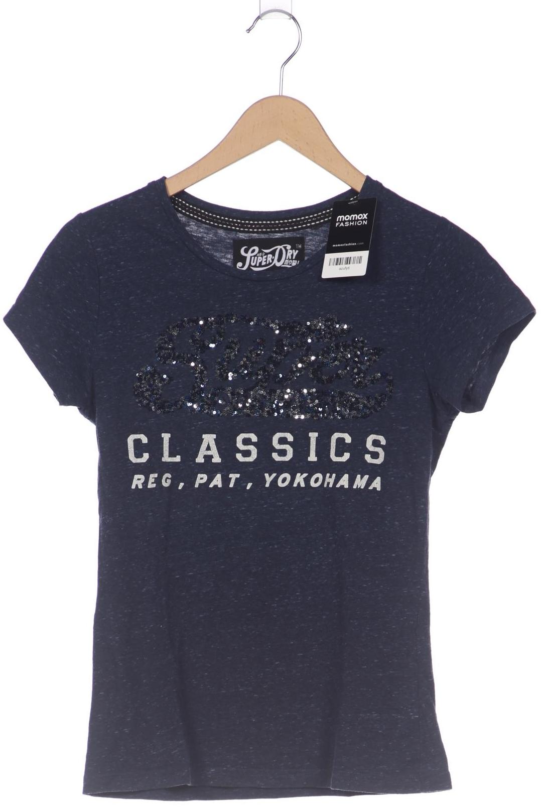 

Superdry Damen T-Shirt, marineblau, Gr. 38