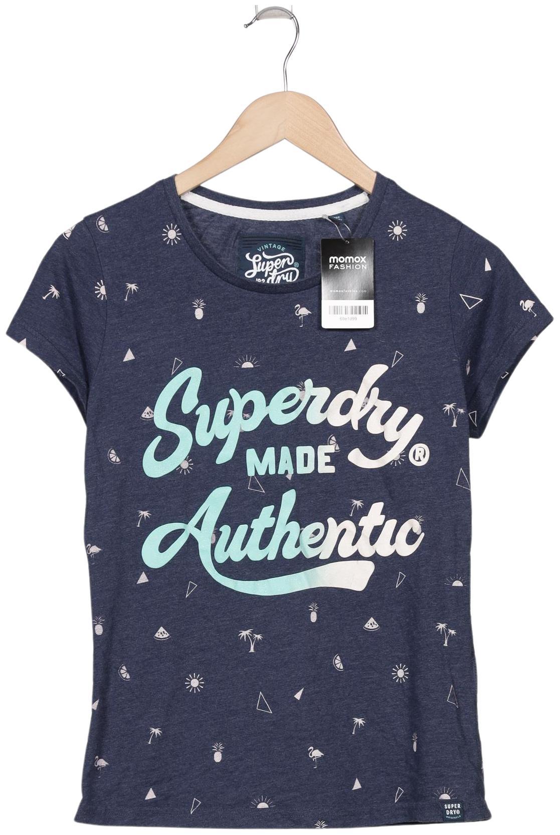 

Superdry Damen T-Shirt, marineblau, Gr. 38