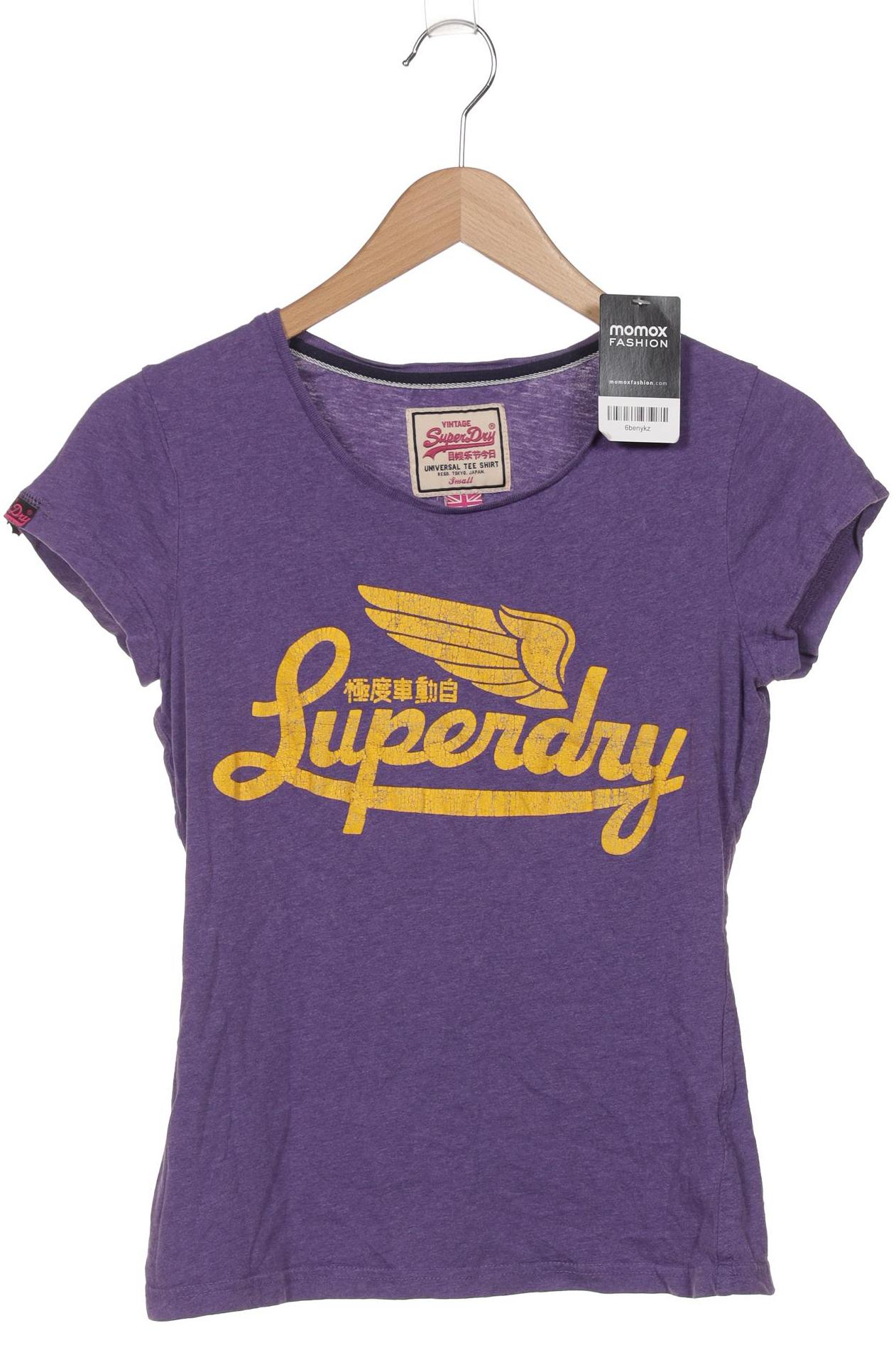 

Superdry Damen T-Shirt, flieder, Gr. 36