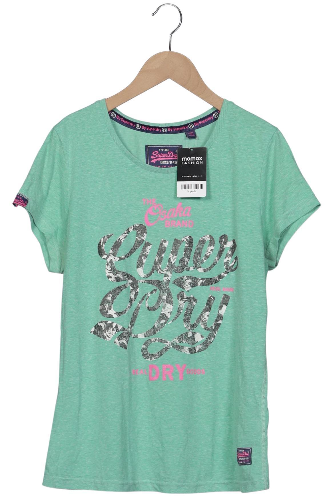 

Superdry Damen T-Shirt, hellgrün, Gr. 44