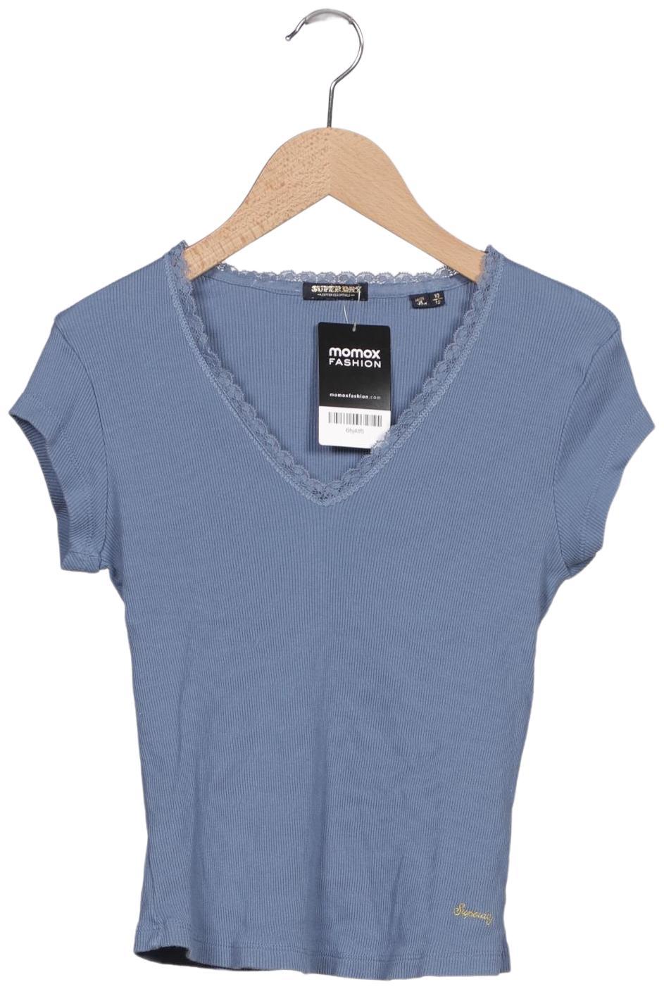 

Superdry Damen T-Shirt, blau, Gr. 10