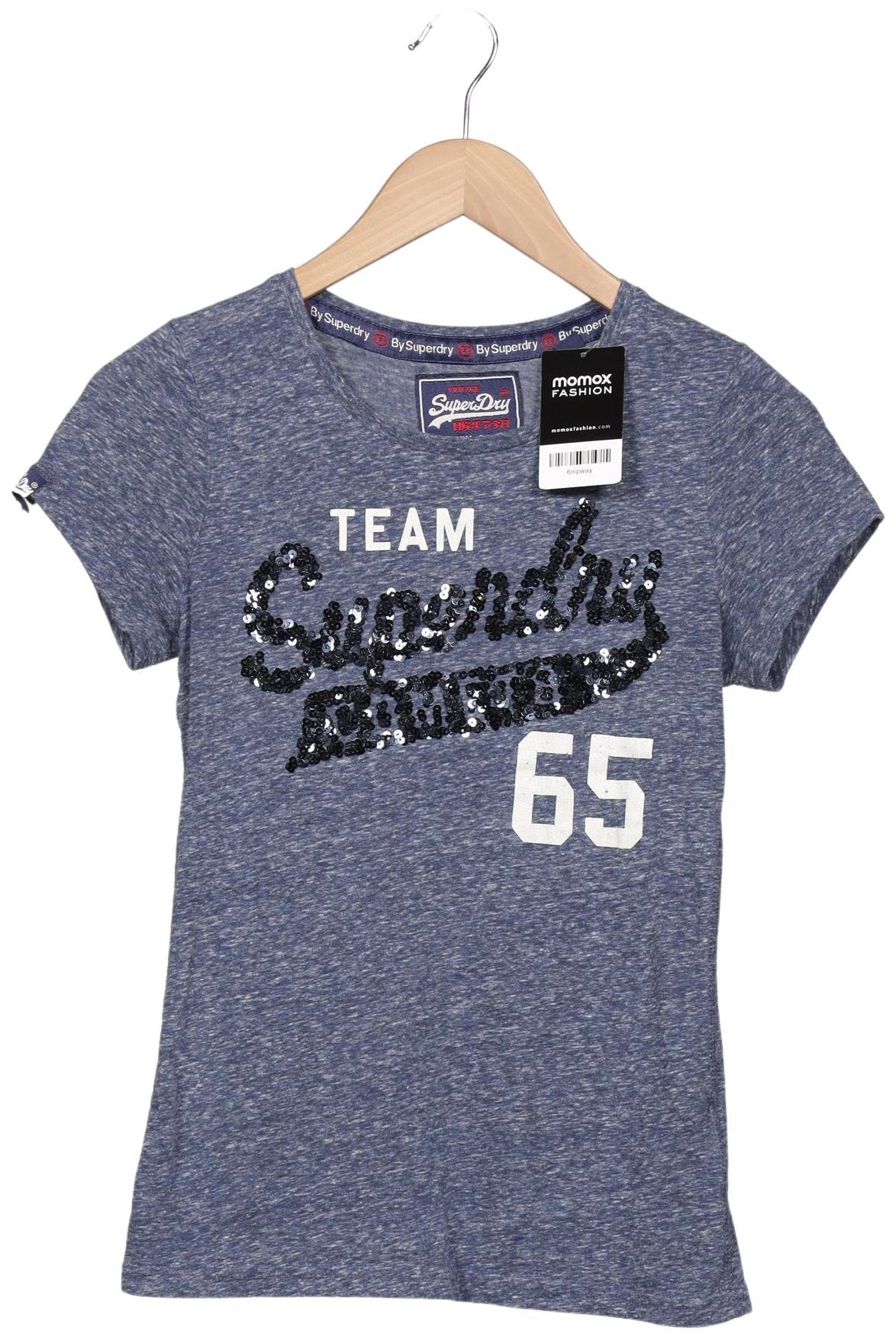 

Superdry Damen T-Shirt, marineblau, Gr. 36