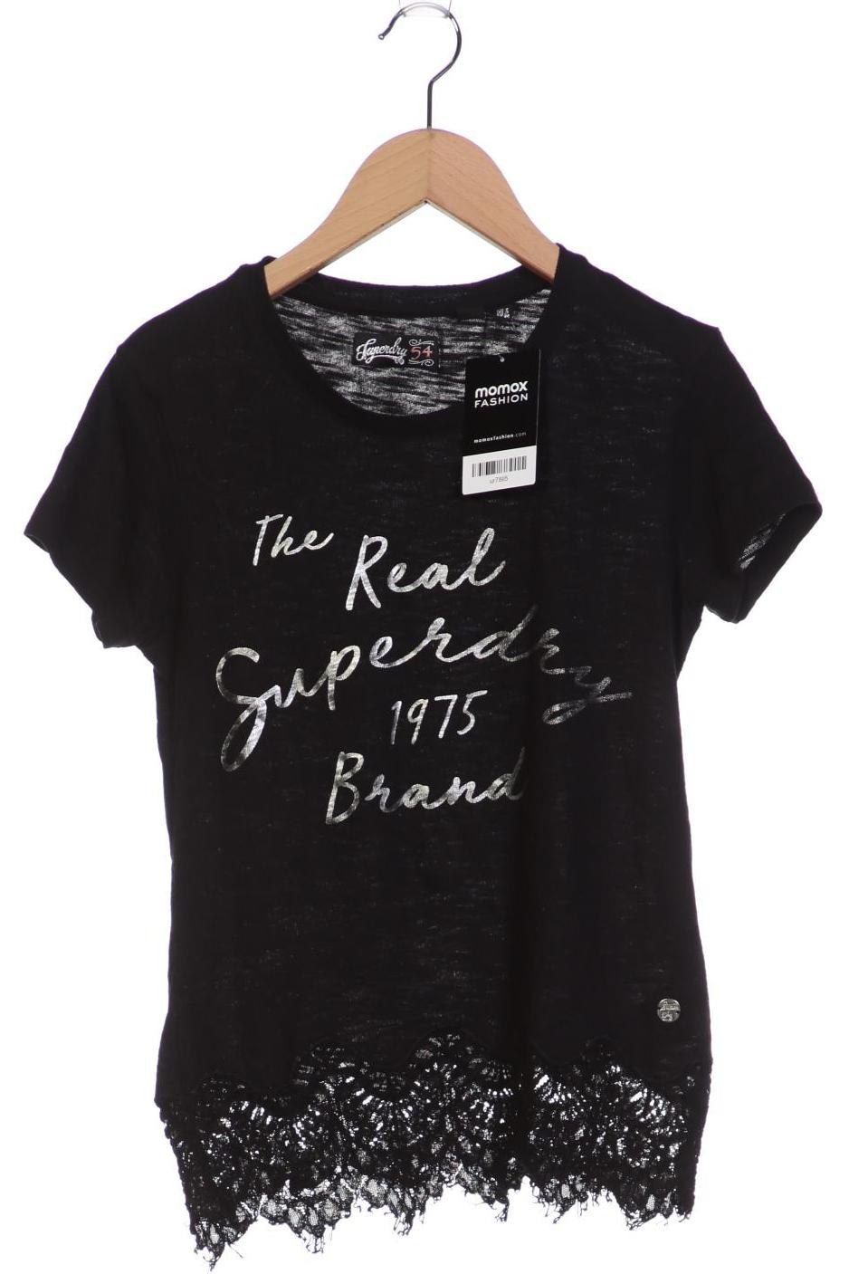 

Superdry Damen T-Shirt, schwarz, Gr. 34