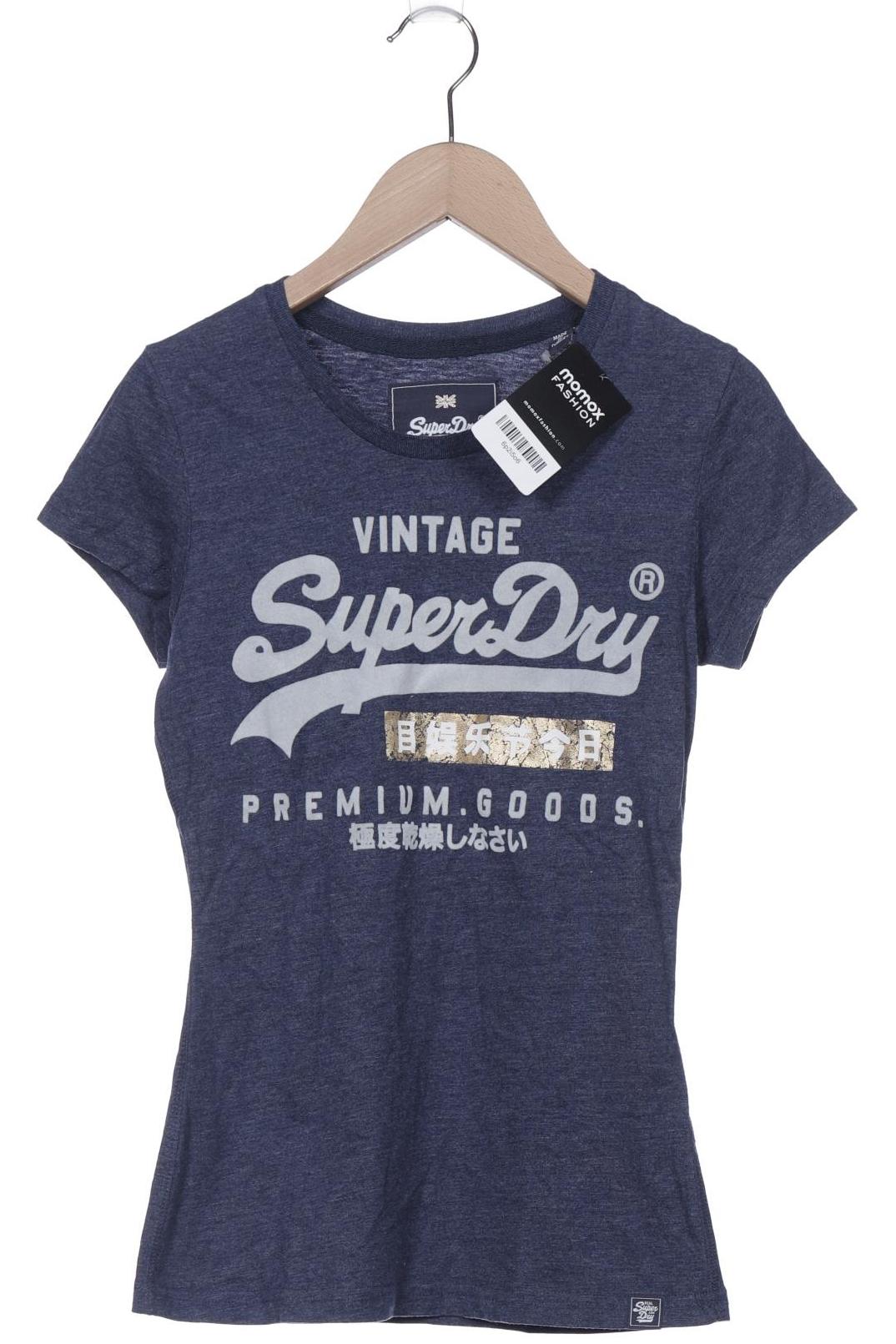 

Superdry Damen T-Shirt, blau, Gr. 34