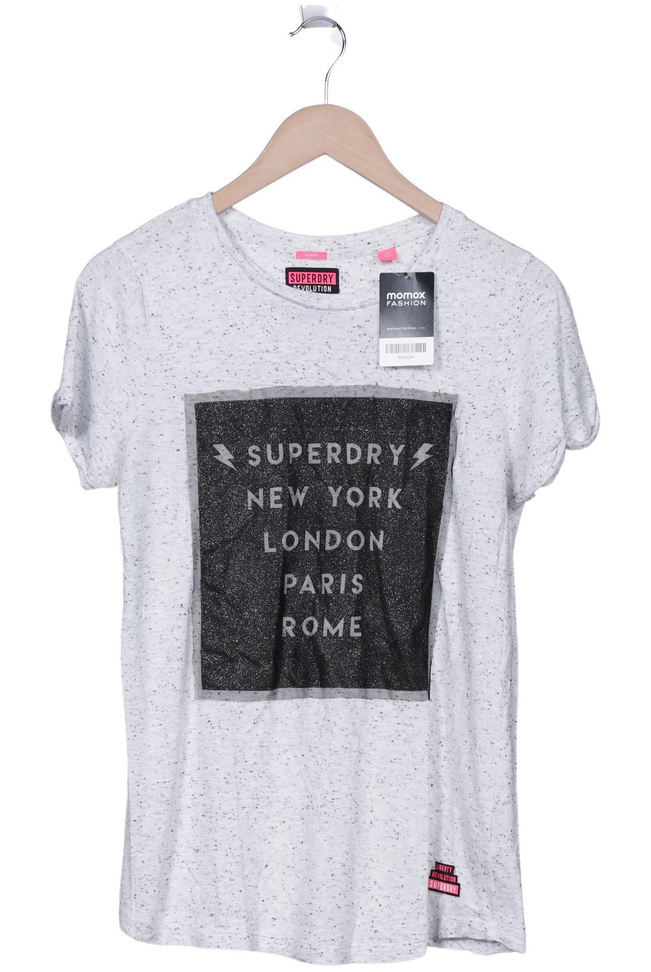 

Superdry Damen T-Shirt, grau, Gr. 40