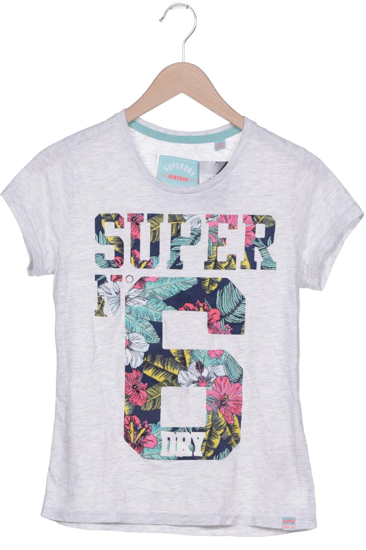 

Superdry Damen T-Shirt, grau, Gr. 40