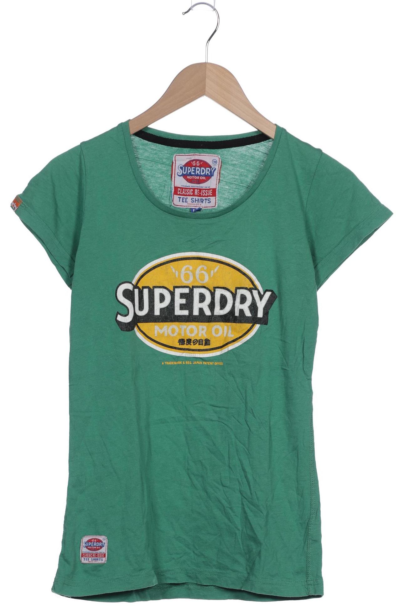 

Superdry Damen T-Shirt, grün, Gr. 38