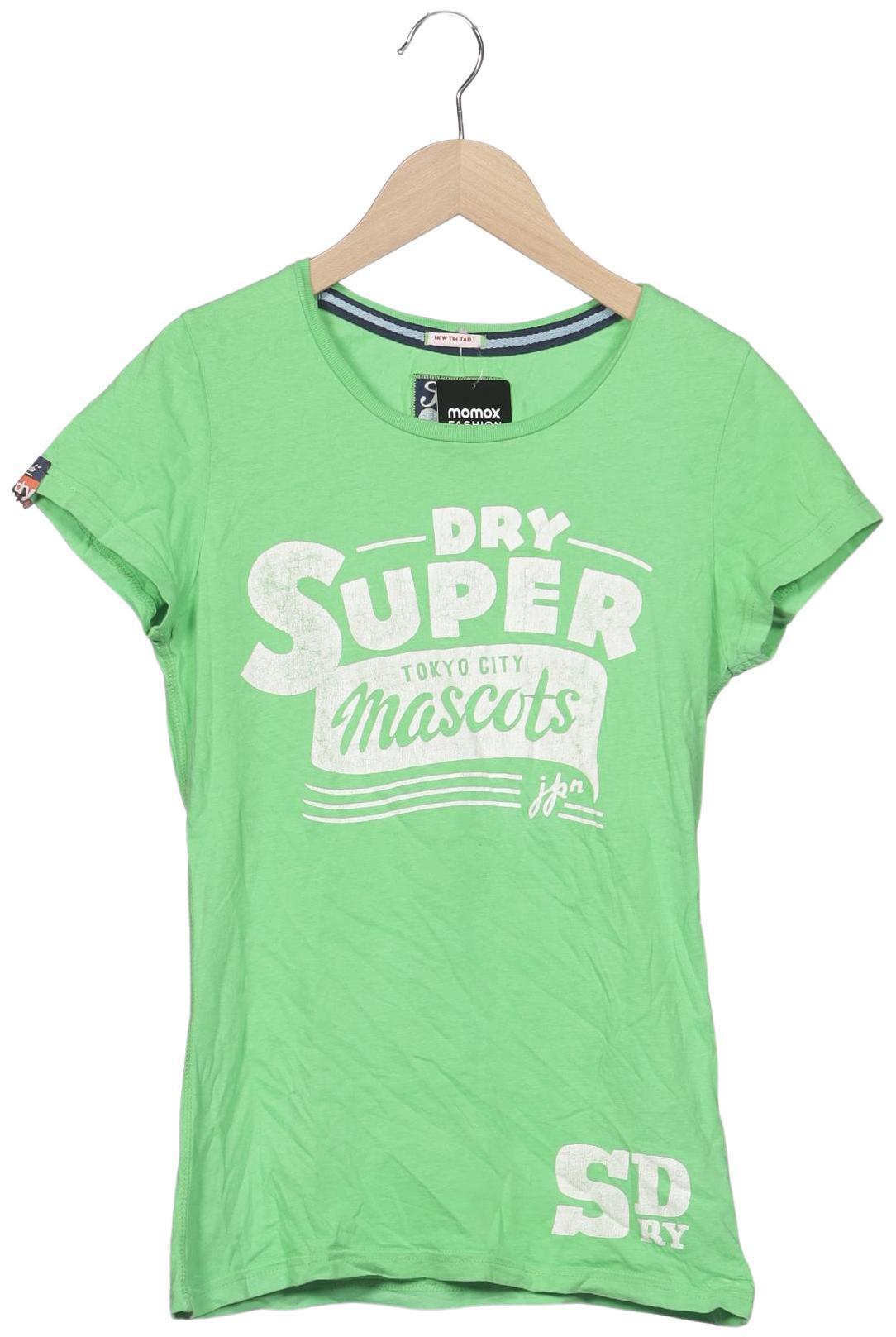 

Superdry Damen T-Shirt, hellgrün, Gr. 36