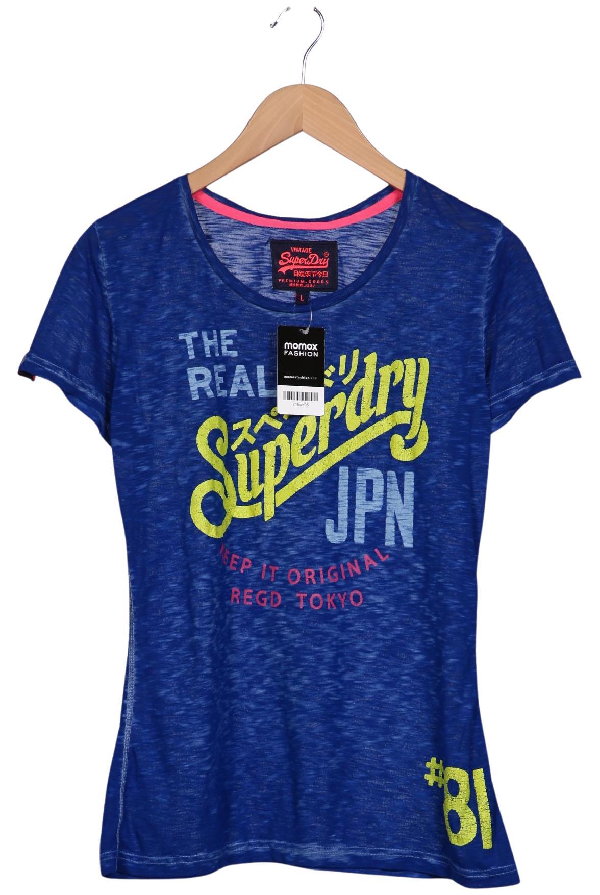 

Superdry Damen T-Shirt, blau, Gr. 42