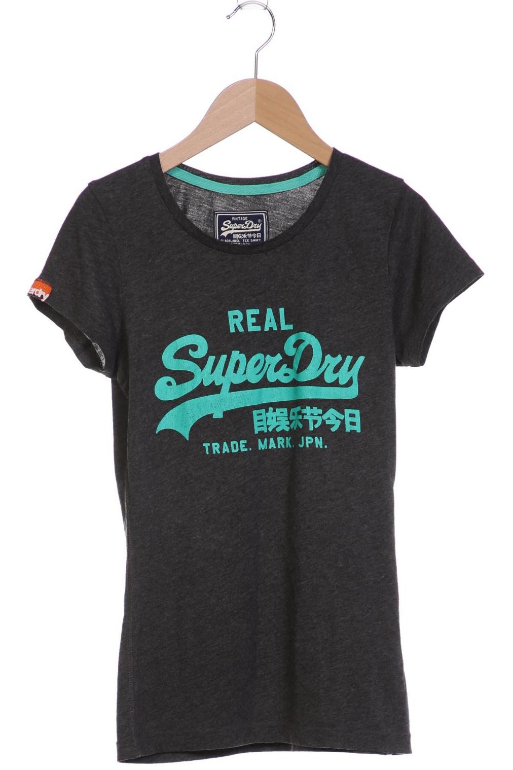 

Superdry Damen T-Shirt, grau, Gr. 34