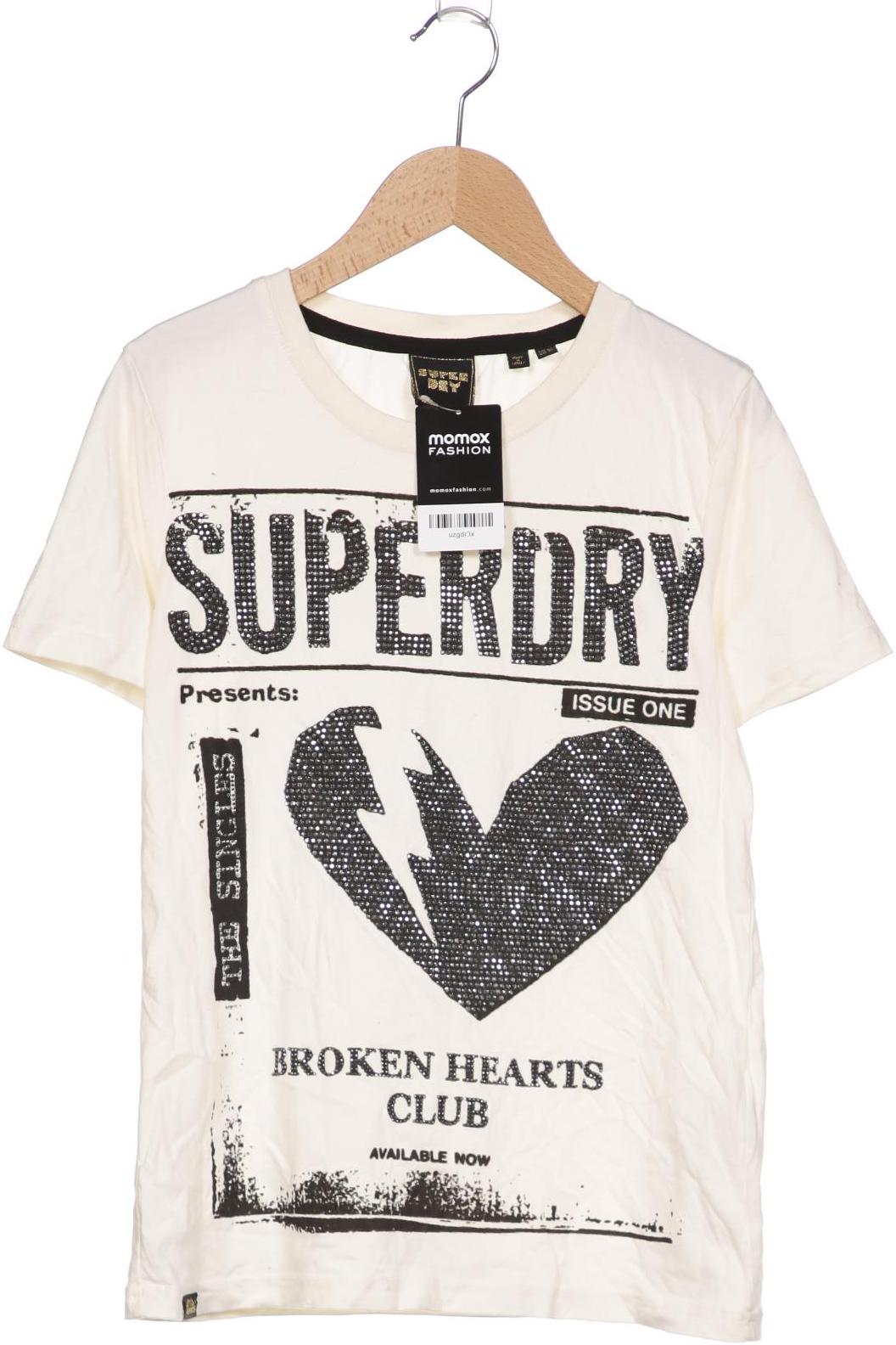 

Superdry Damen T-Shirt, cremeweiß, Gr. 38