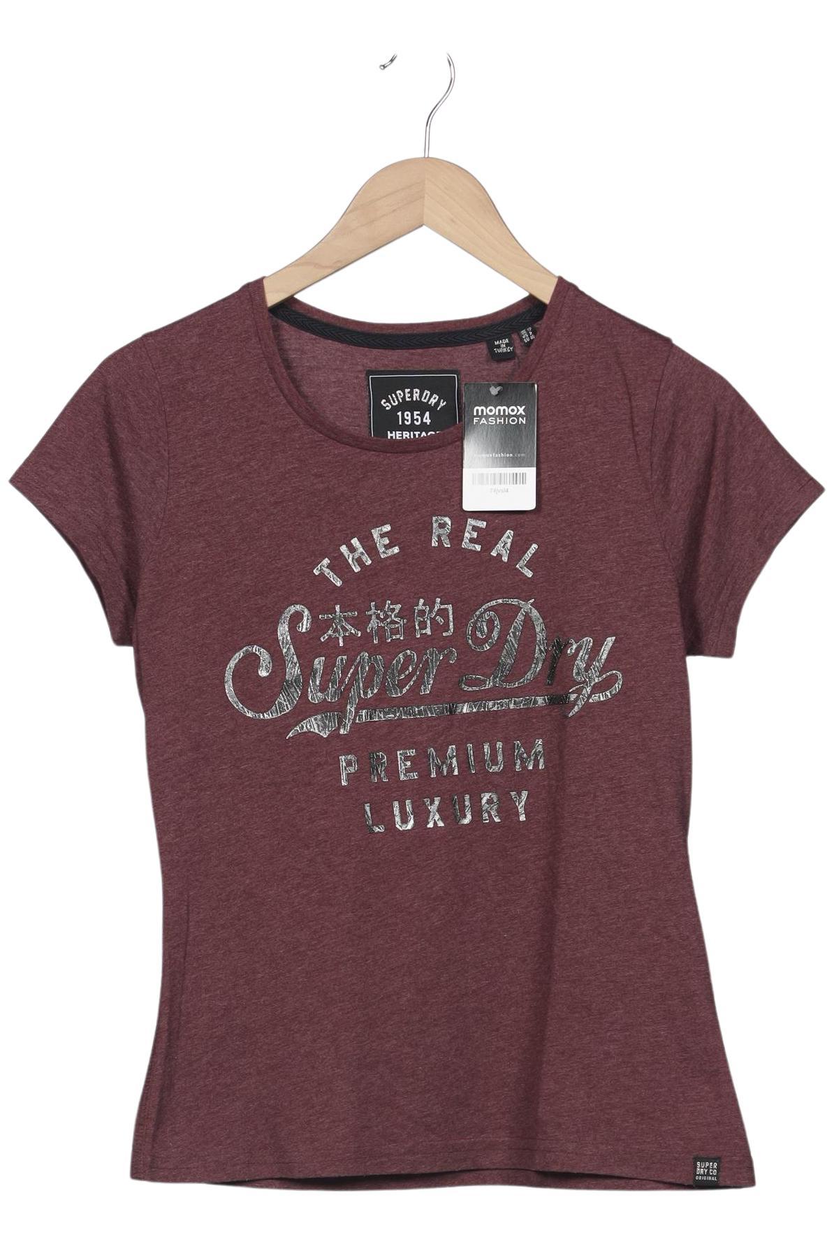 

Superdry Damen T-Shirt, bordeaux, Gr. 40