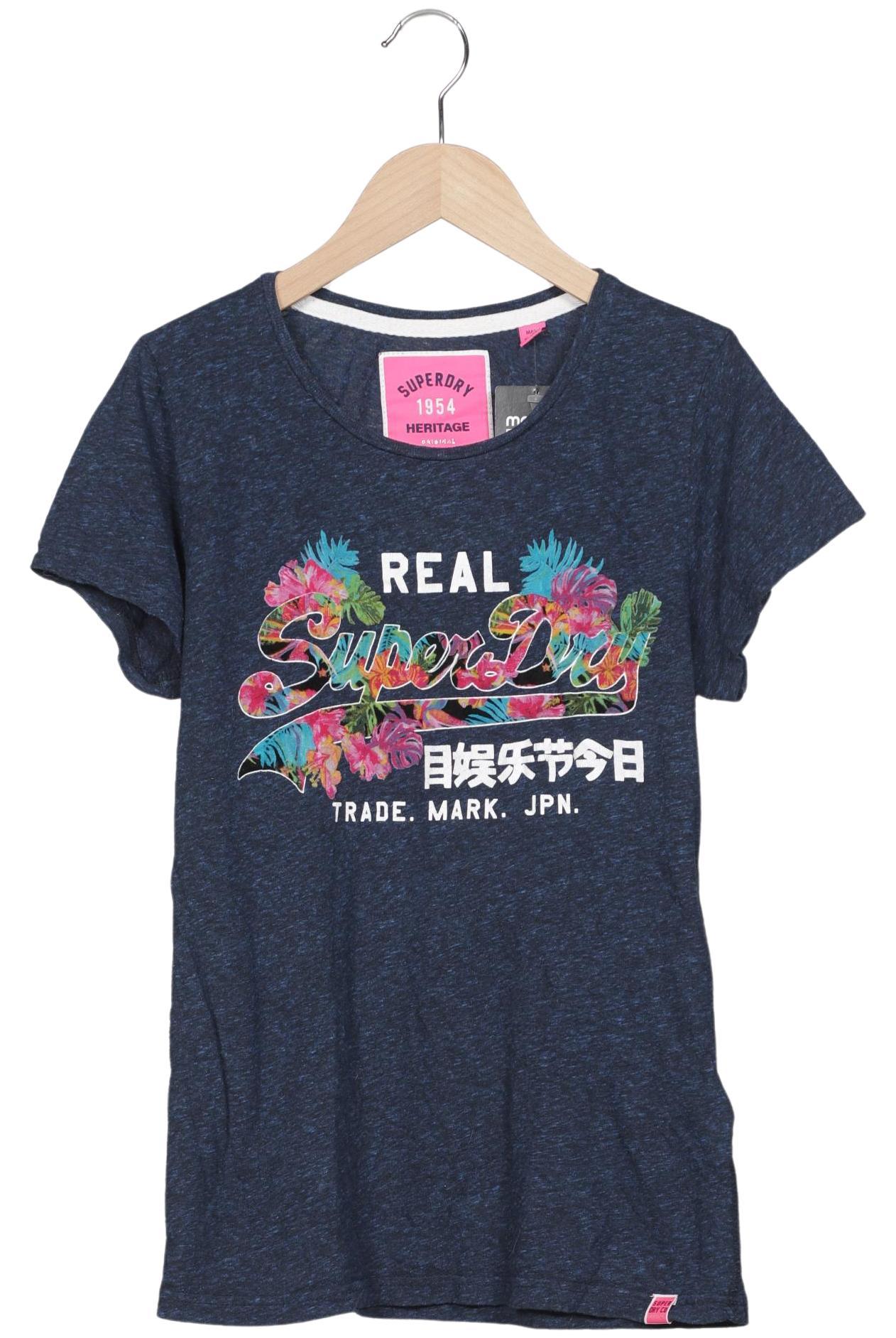 

Superdry Damen T-Shirt, marineblau, Gr. 40