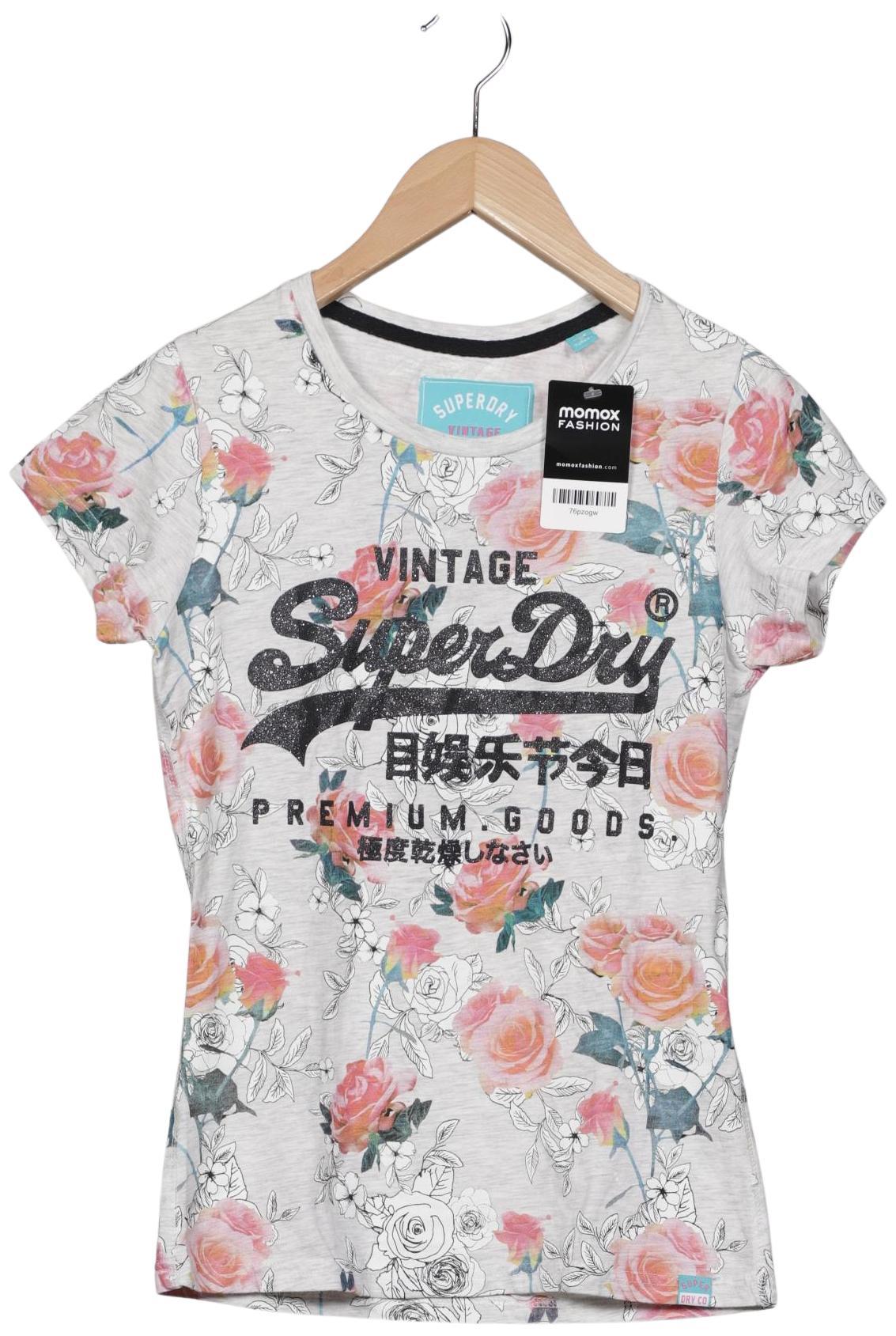 

Superdry Damen T-Shirt, grau, Gr. 34