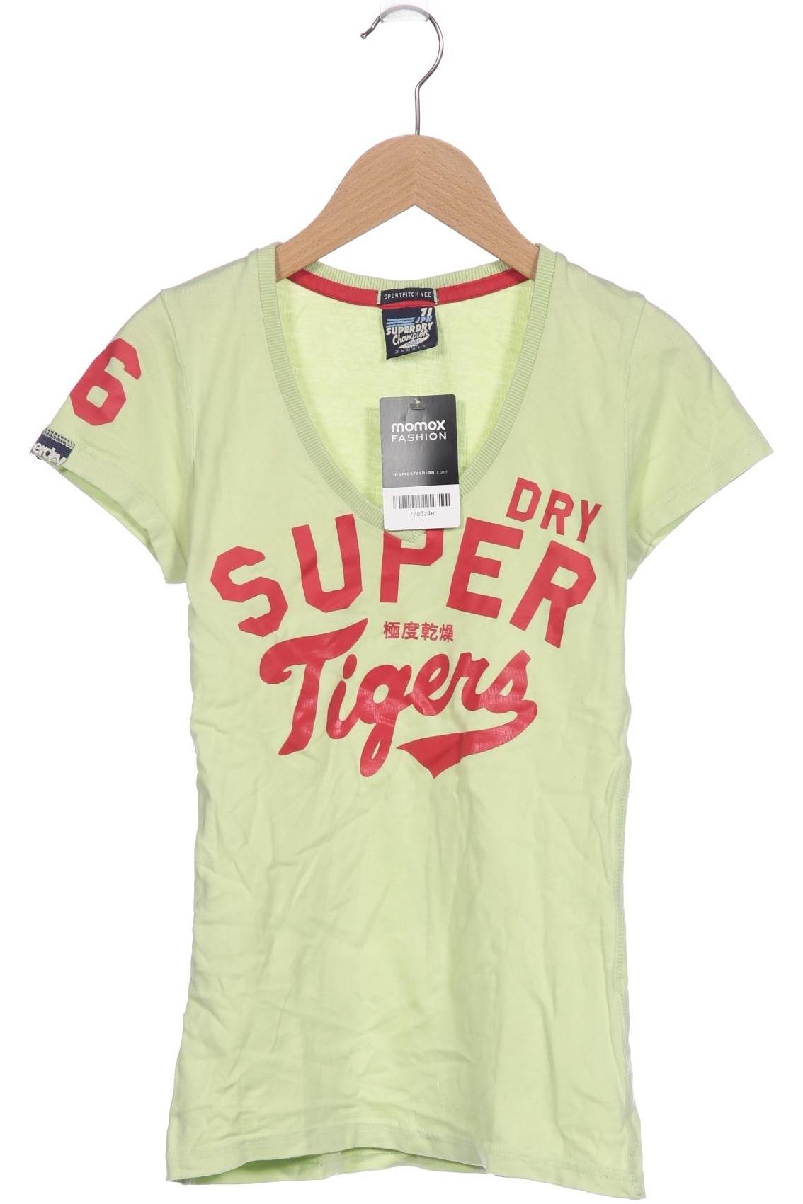 

Superdry Damen T-Shirt, hellgrün, Gr. 34
