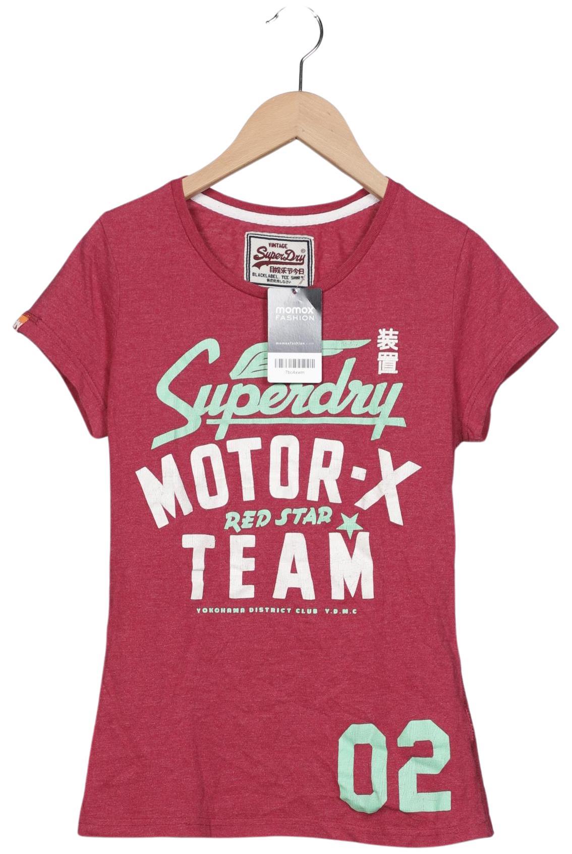 

Superdry Damen T-Shirt, bordeaux, Gr. 36