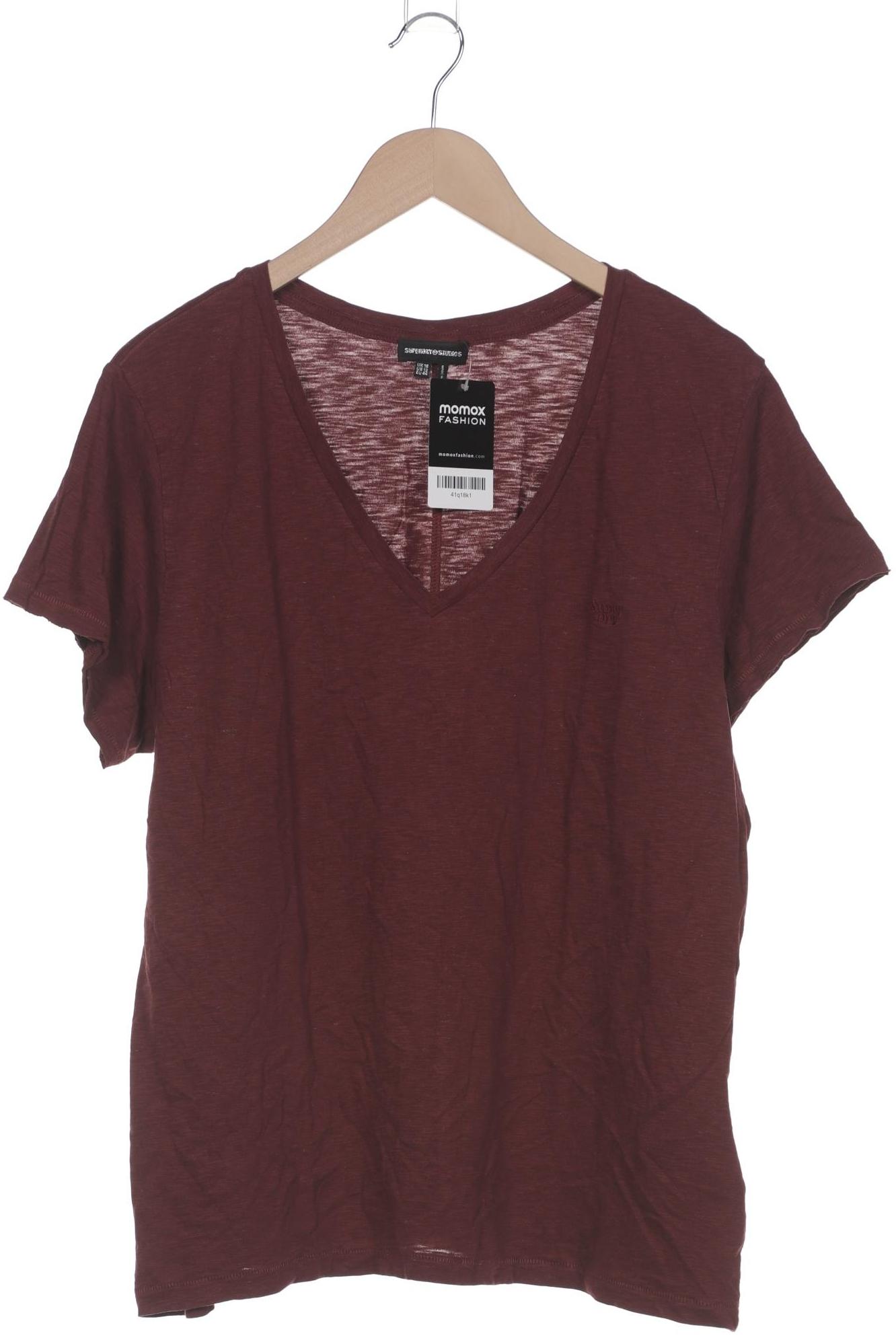 

Superdry Damen T-Shirt, bordeaux, Gr. 44