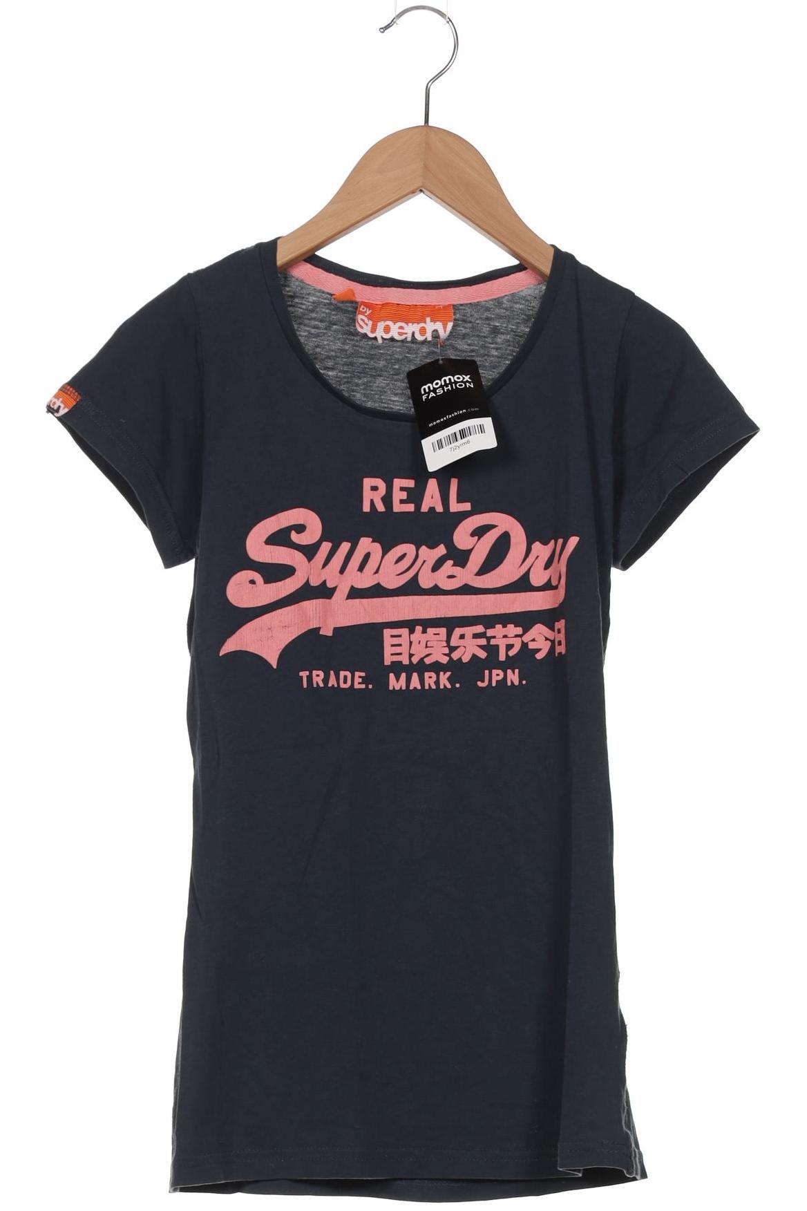 

Superdry Damen T-Shirt, marineblau, Gr. 36
