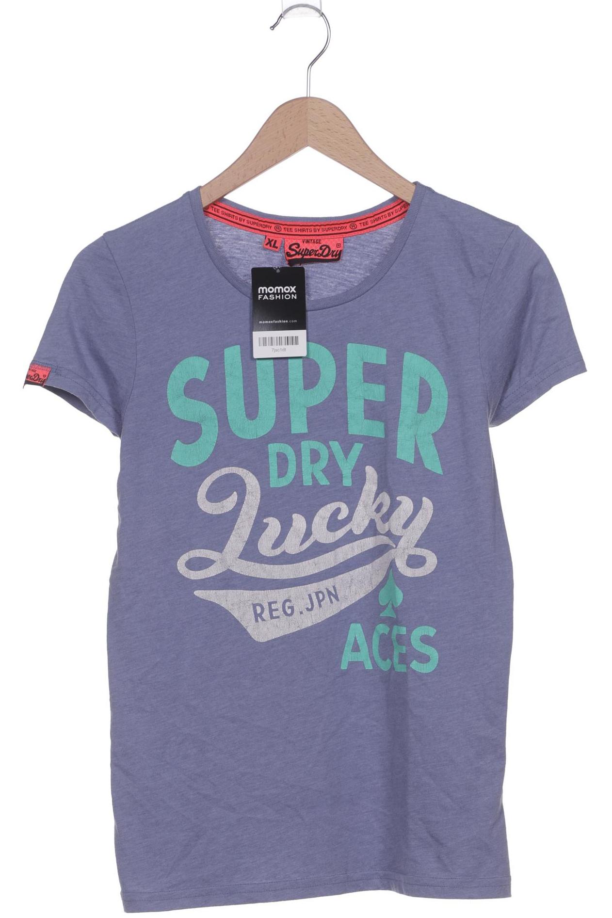 

Superdry Damen T-Shirt, blau, Gr. 44