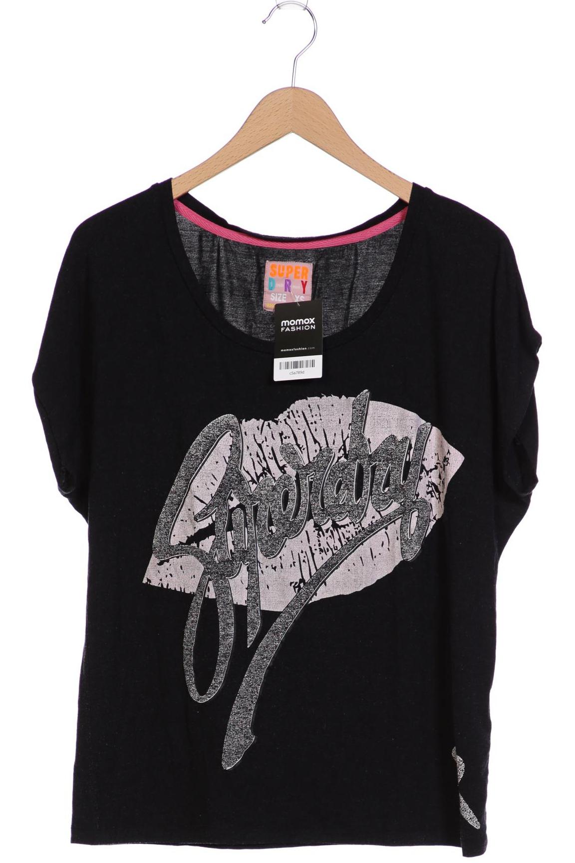 

Superdry Damen T-Shirt, schwarz, Gr. 34