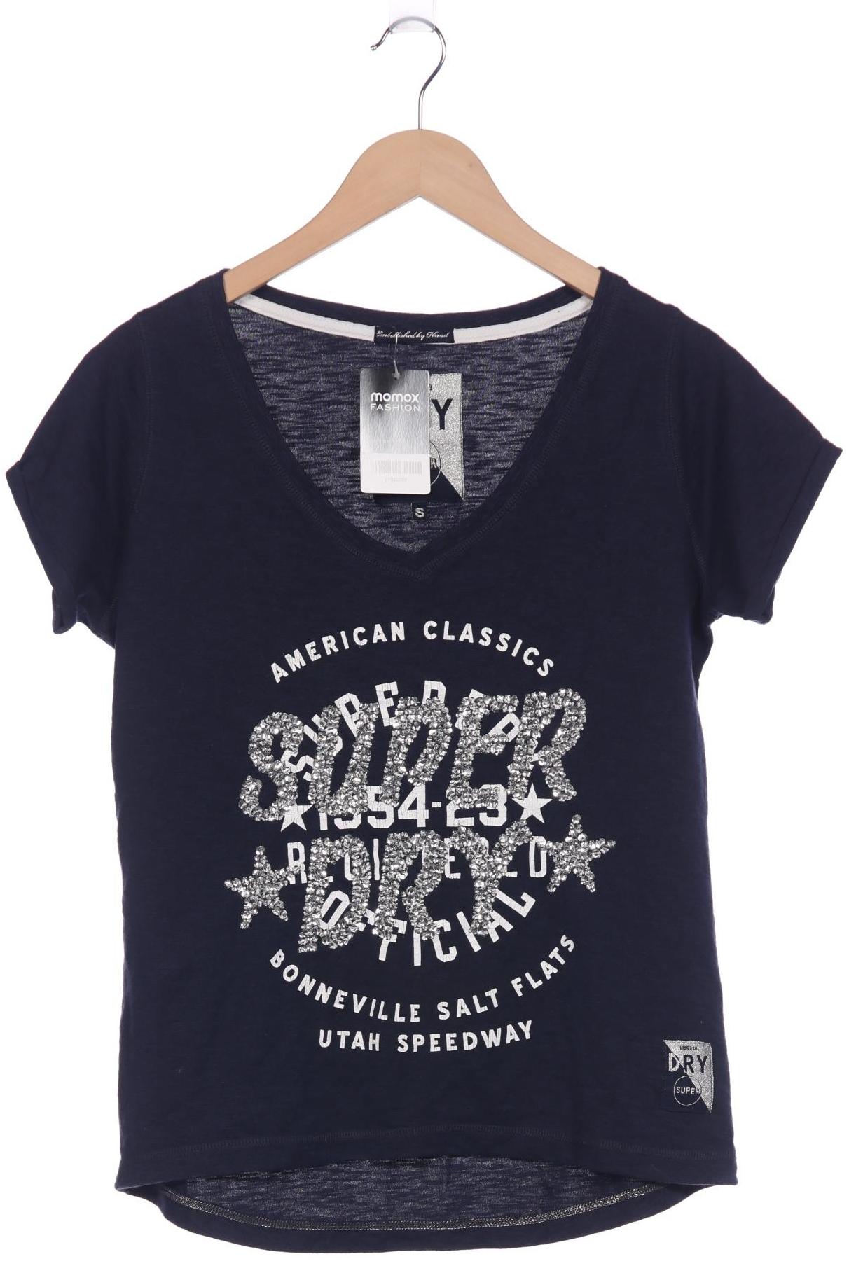 

Superdry Damen T-Shirt, marineblau, Gr. 36