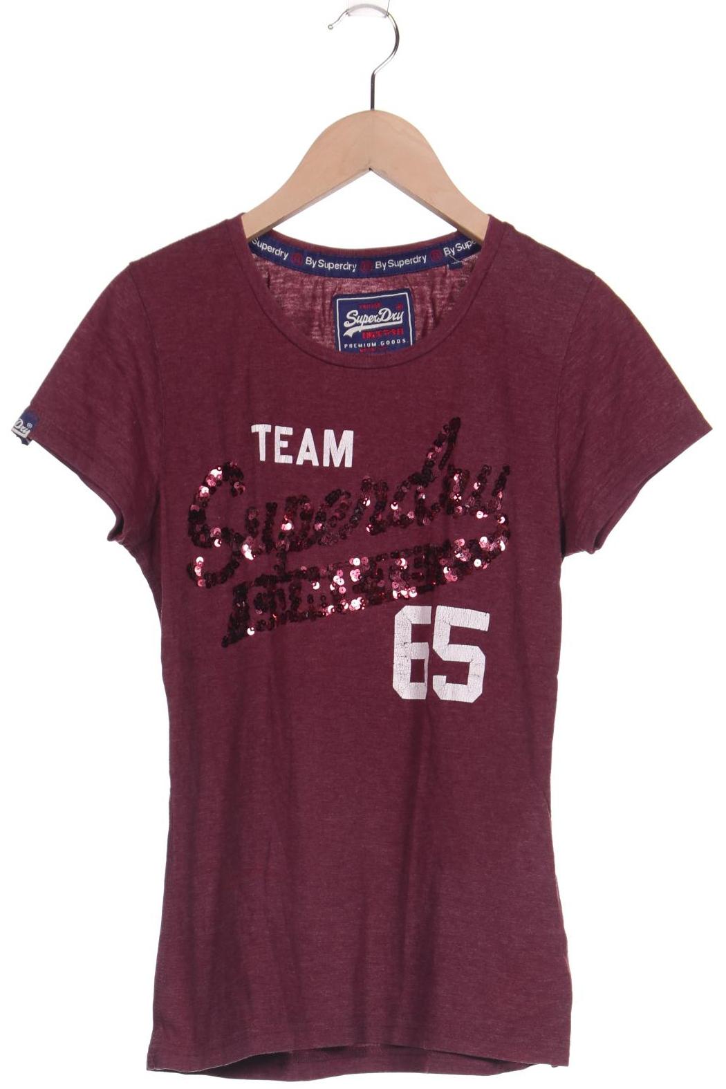 

Superdry Damen T-Shirt, bordeaux, Gr. 38