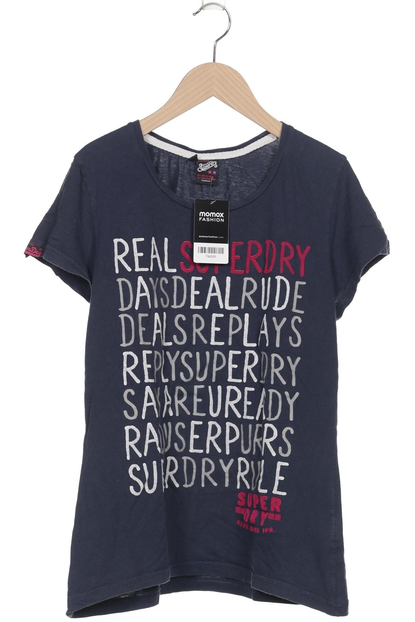 

Superdry Damen T-Shirt, marineblau, Gr. 42