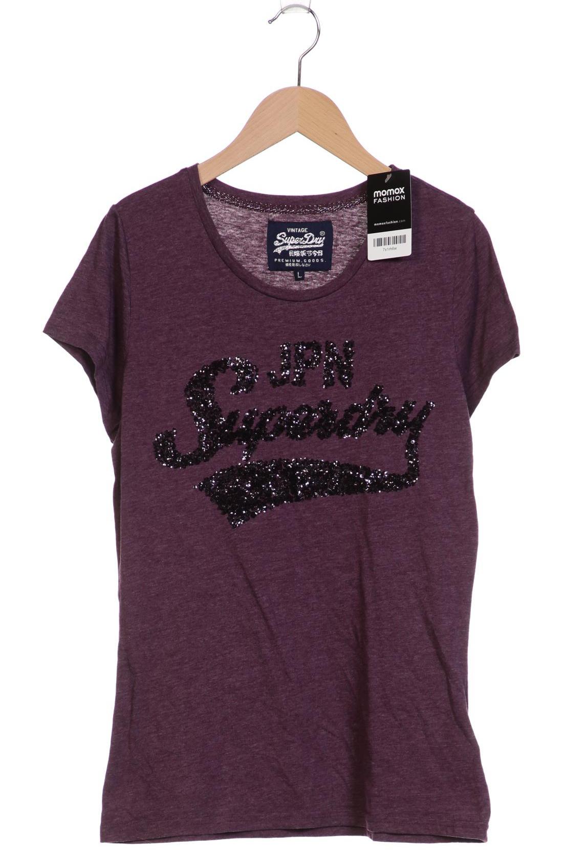 

Superdry Damen T-Shirt, flieder, Gr. 42