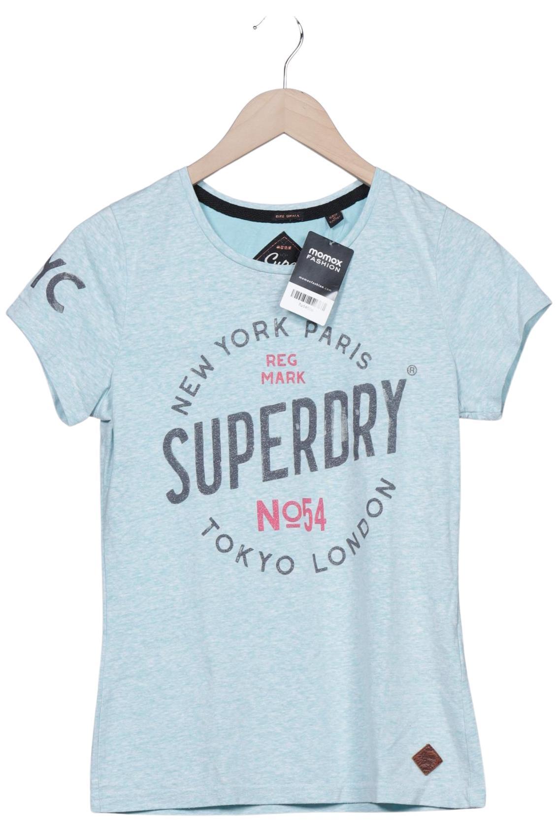 

Superdry Damen T-Shirt, hellblau, Gr. 36