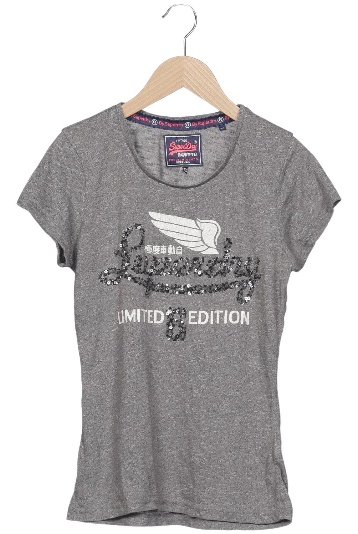 

Superdry Damen T-Shirt, grau, Gr. 36
