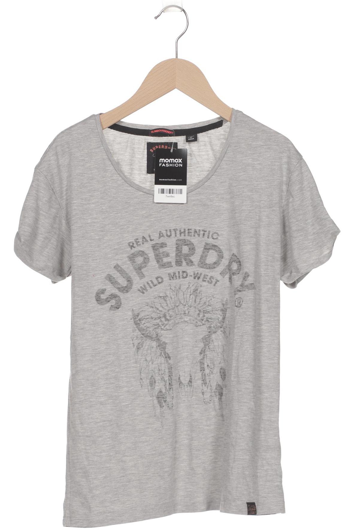 

Superdry Damen T-Shirt, grau, Gr. 34