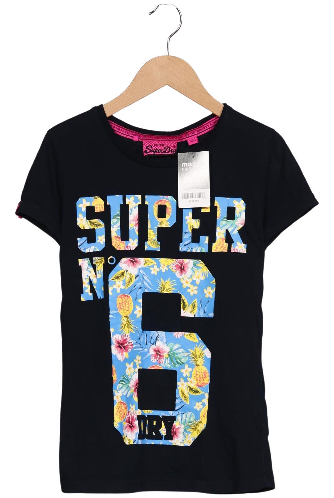 

Superdry Damen T-Shirt, marineblau, Gr. 38