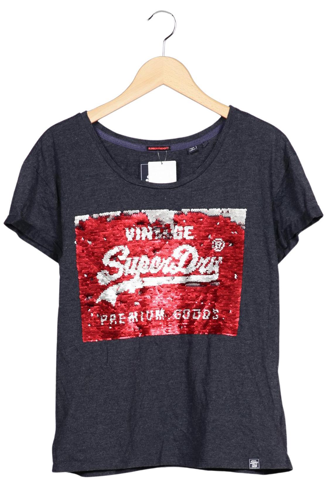 

Superdry Damen T-Shirt, marineblau, Gr. 44