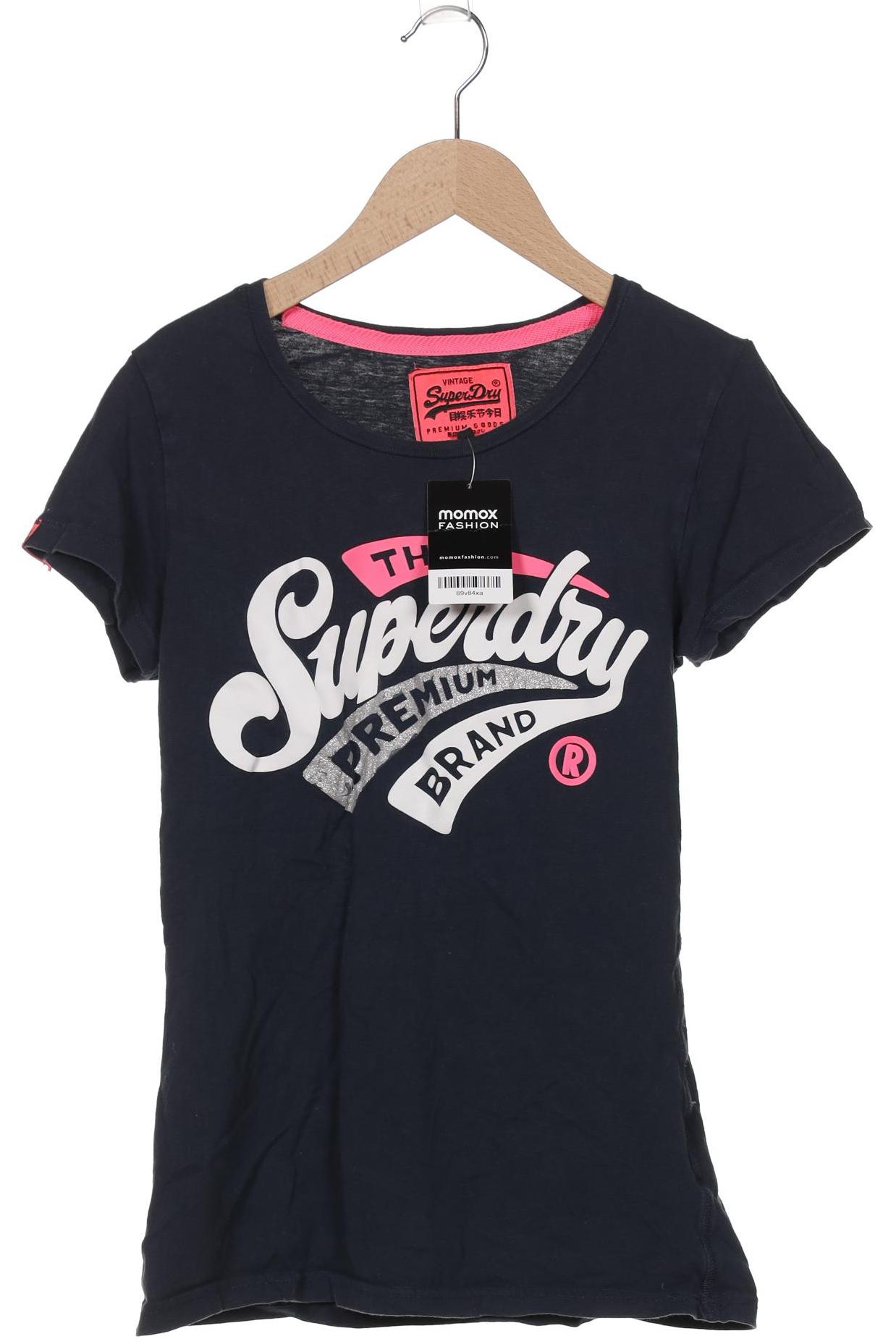 

Superdry Damen T-Shirt, marineblau, Gr. 38