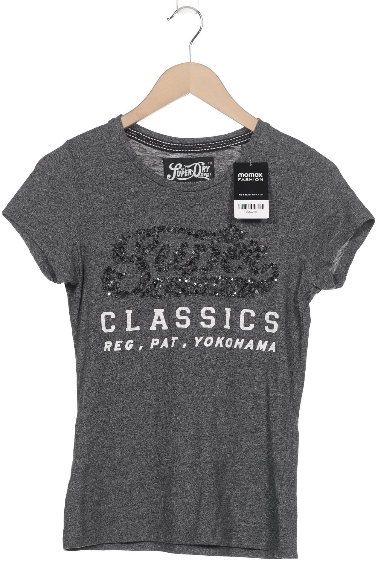 

Superdry Damen T-Shirt, grau, Gr. 38