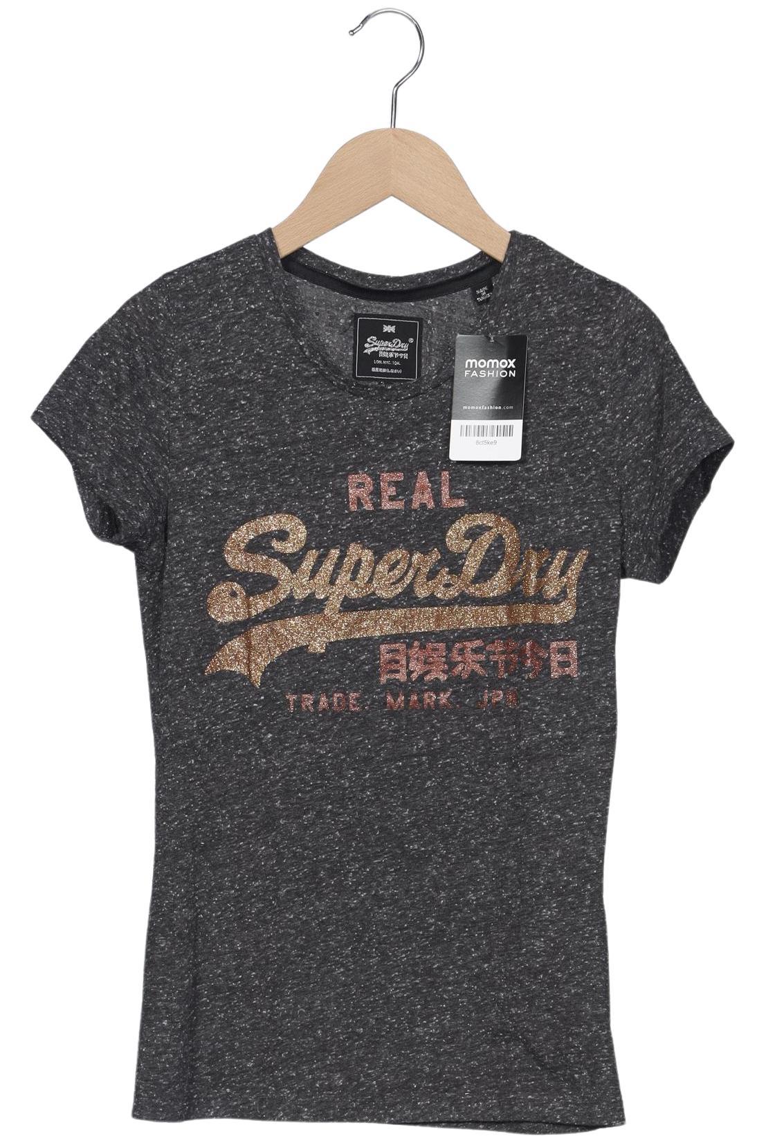 

Superdry Damen T-Shirt, grau, Gr. 34