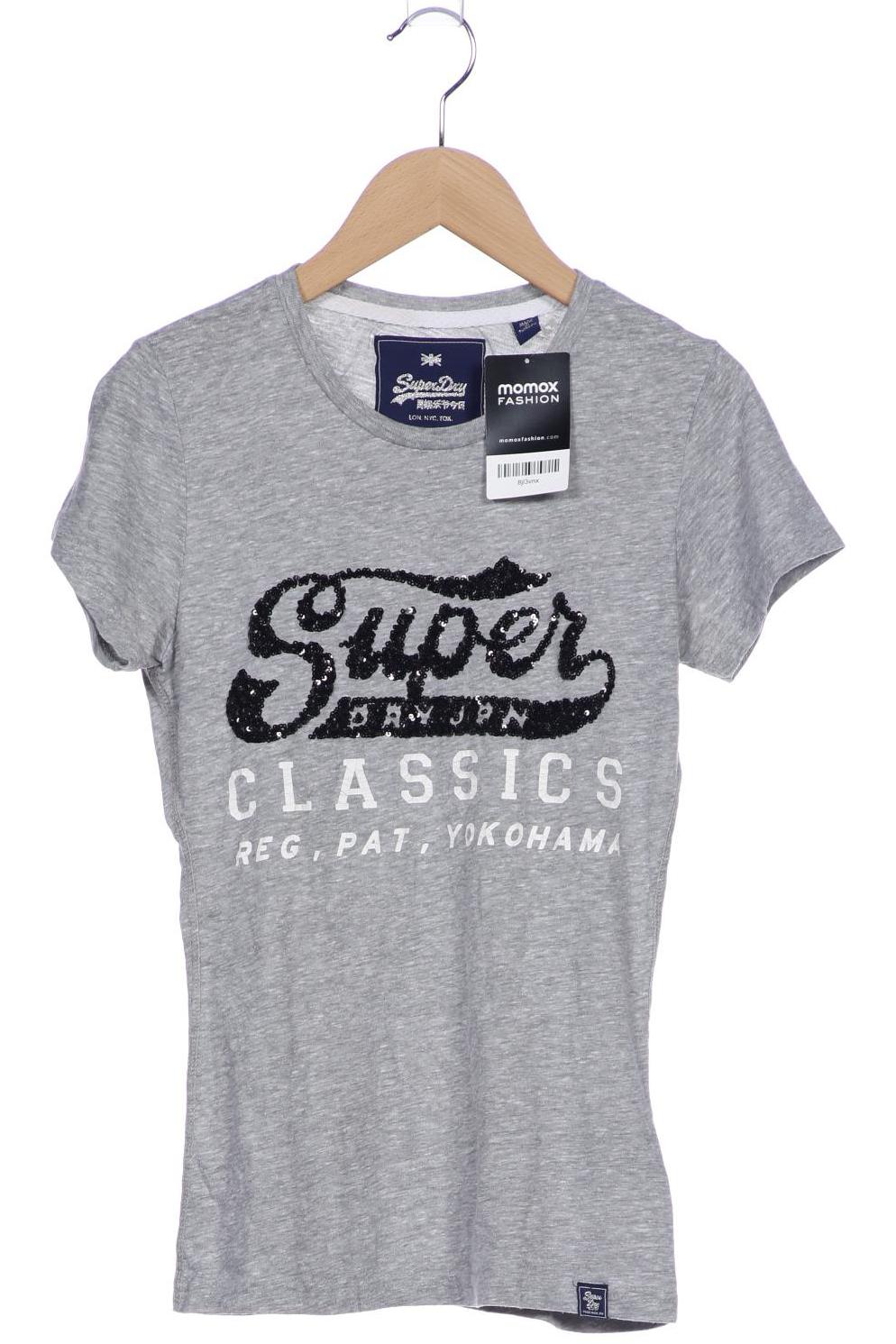 

Superdry Damen T-Shirt, grau, Gr. 32