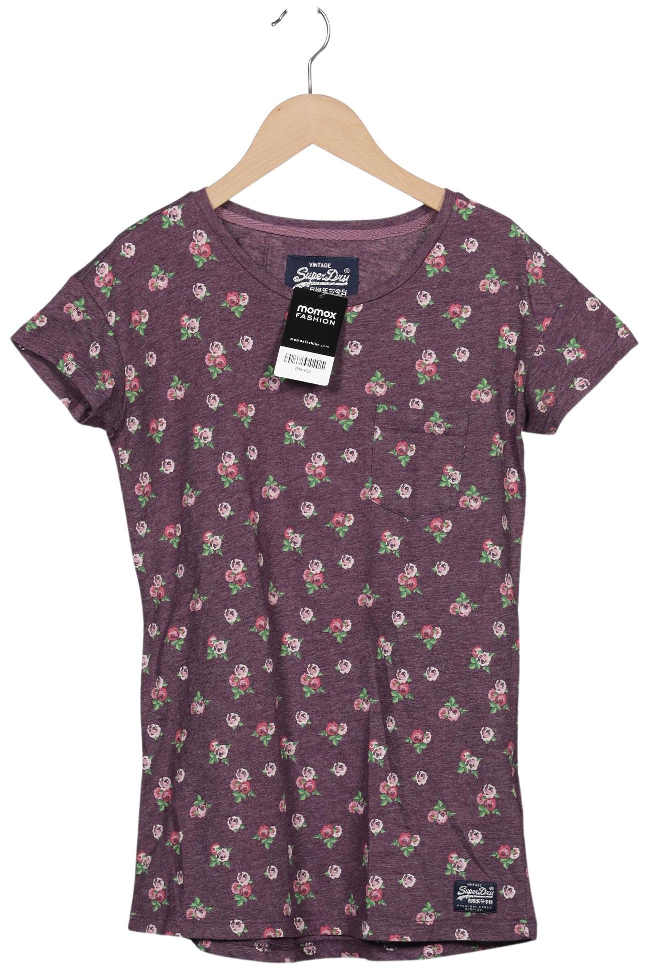 

Superdry Damen T-Shirt, flieder, Gr. 36