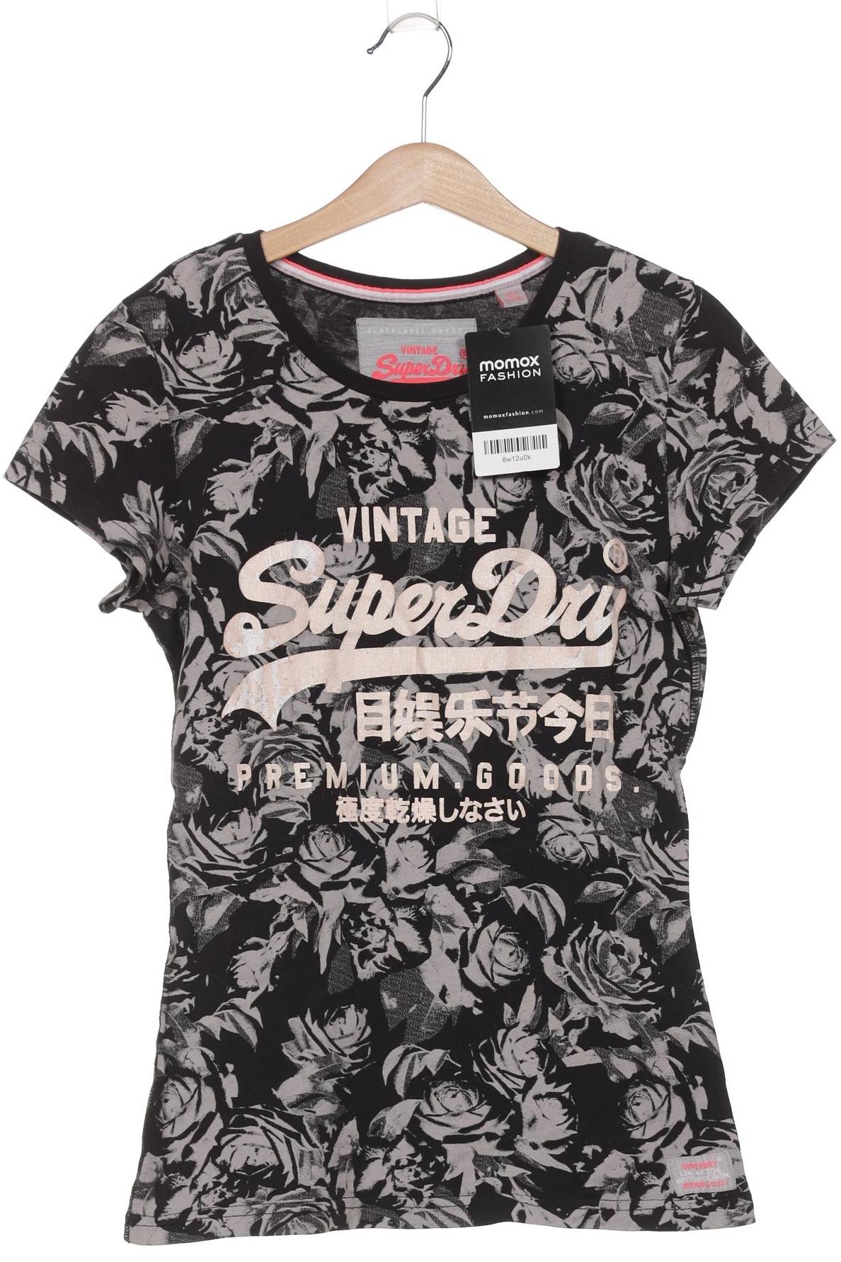 

Superdry Damen T-Shirt, schwarz, Gr. 34