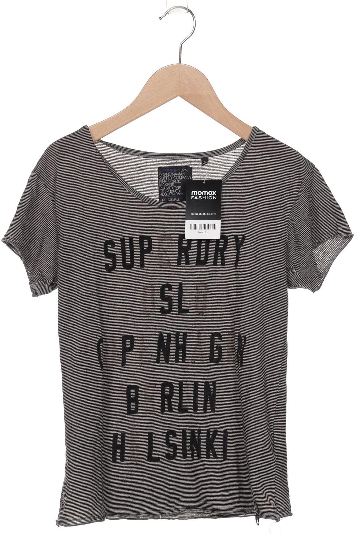 

Superdry Damen T-Shirt, grau, Gr. 32