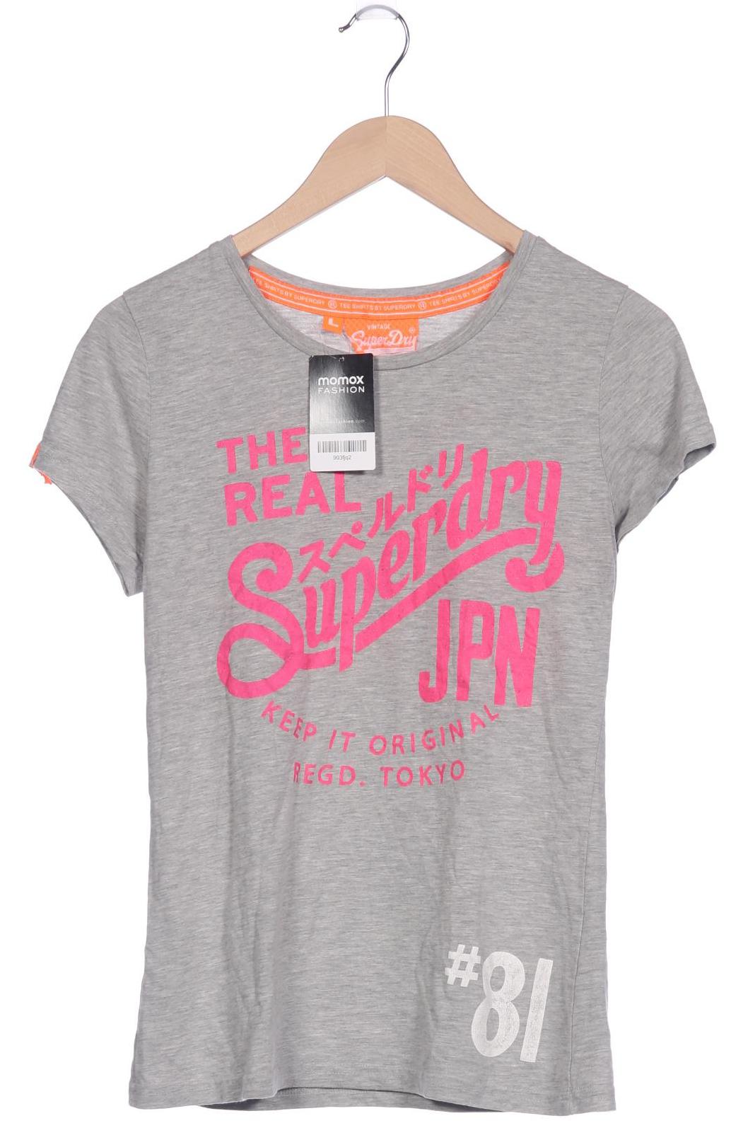 

Superdry Damen T-Shirt, grau, Gr. 42
