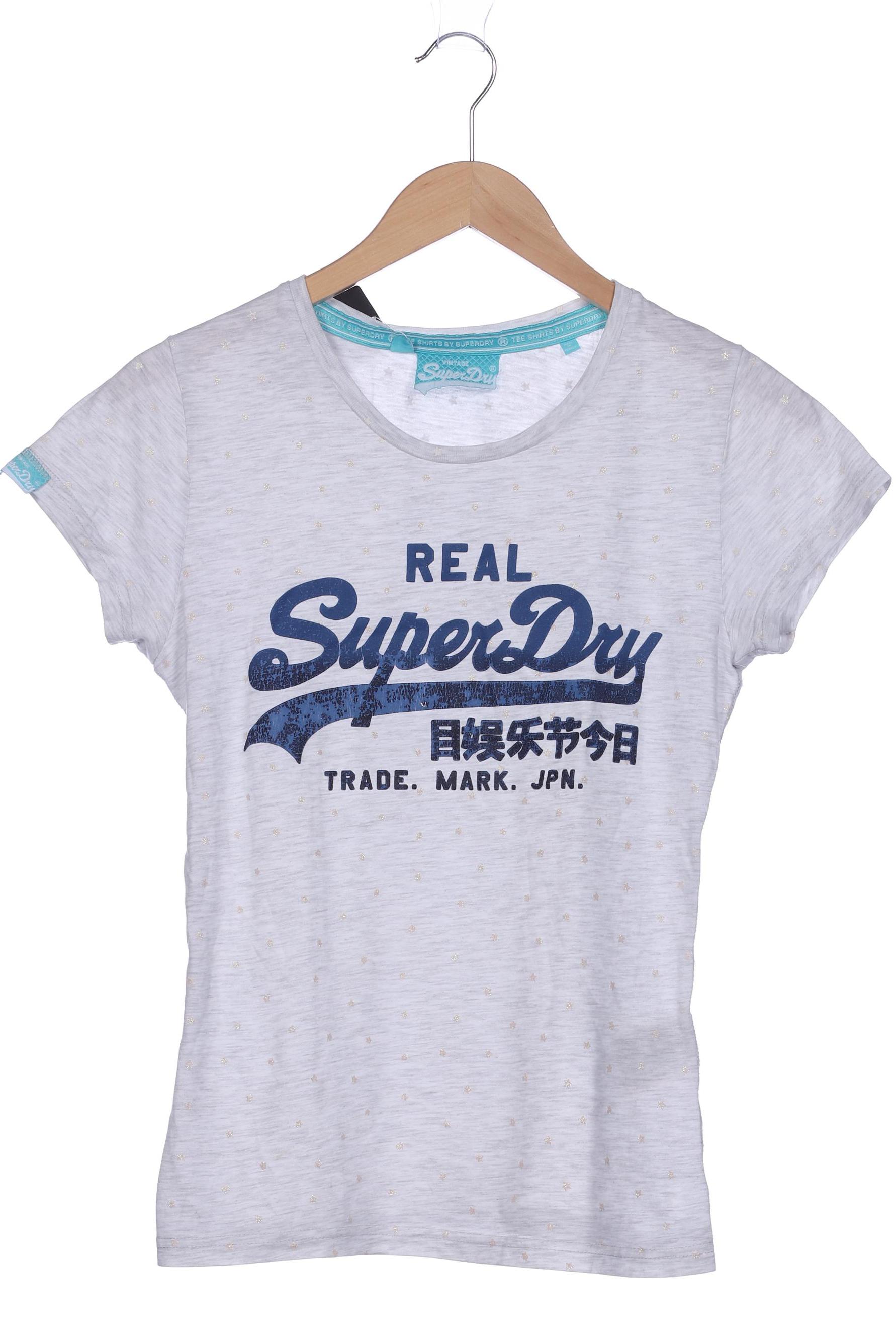 

Superdry Damen T-Shirt, grau, Gr. 36