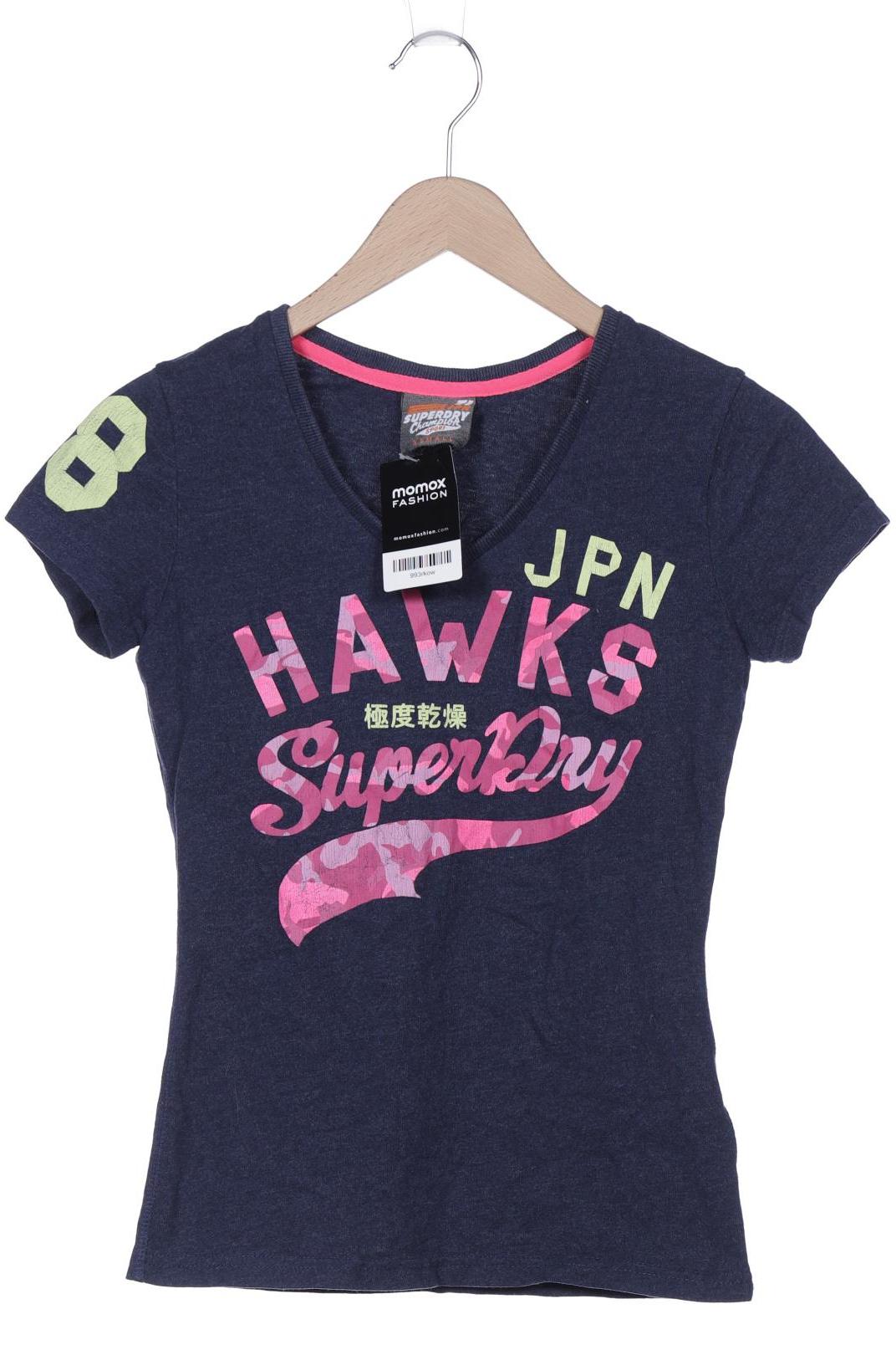 

Superdry Damen T-Shirt, marineblau, Gr. 34