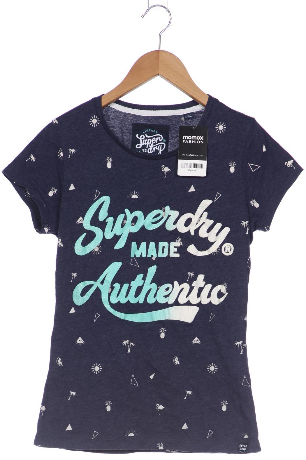 

Superdry Damen T-Shirt, marineblau, Gr. 38