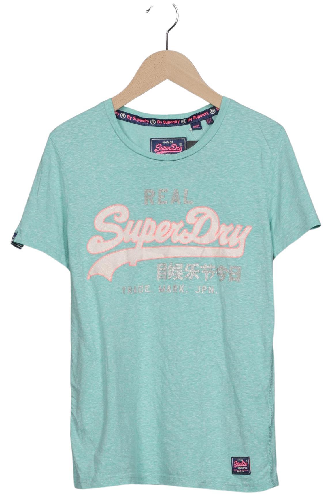 

Superdry Damen T-Shirt, hellgrün, Gr. 38