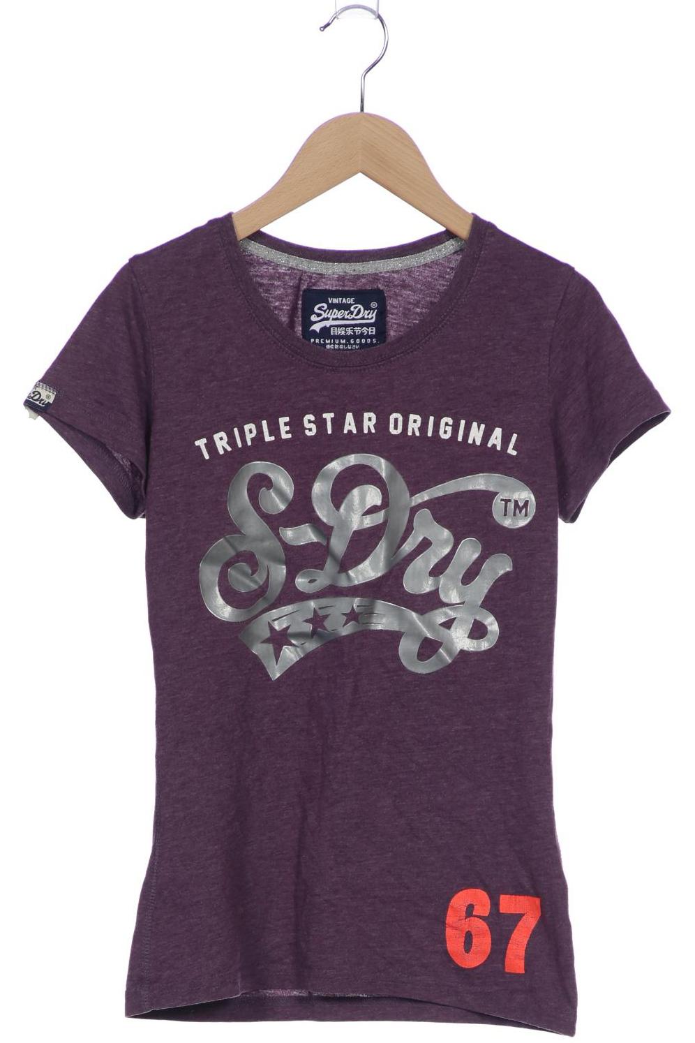 

Superdry Damen T-Shirt, flieder, Gr. 36