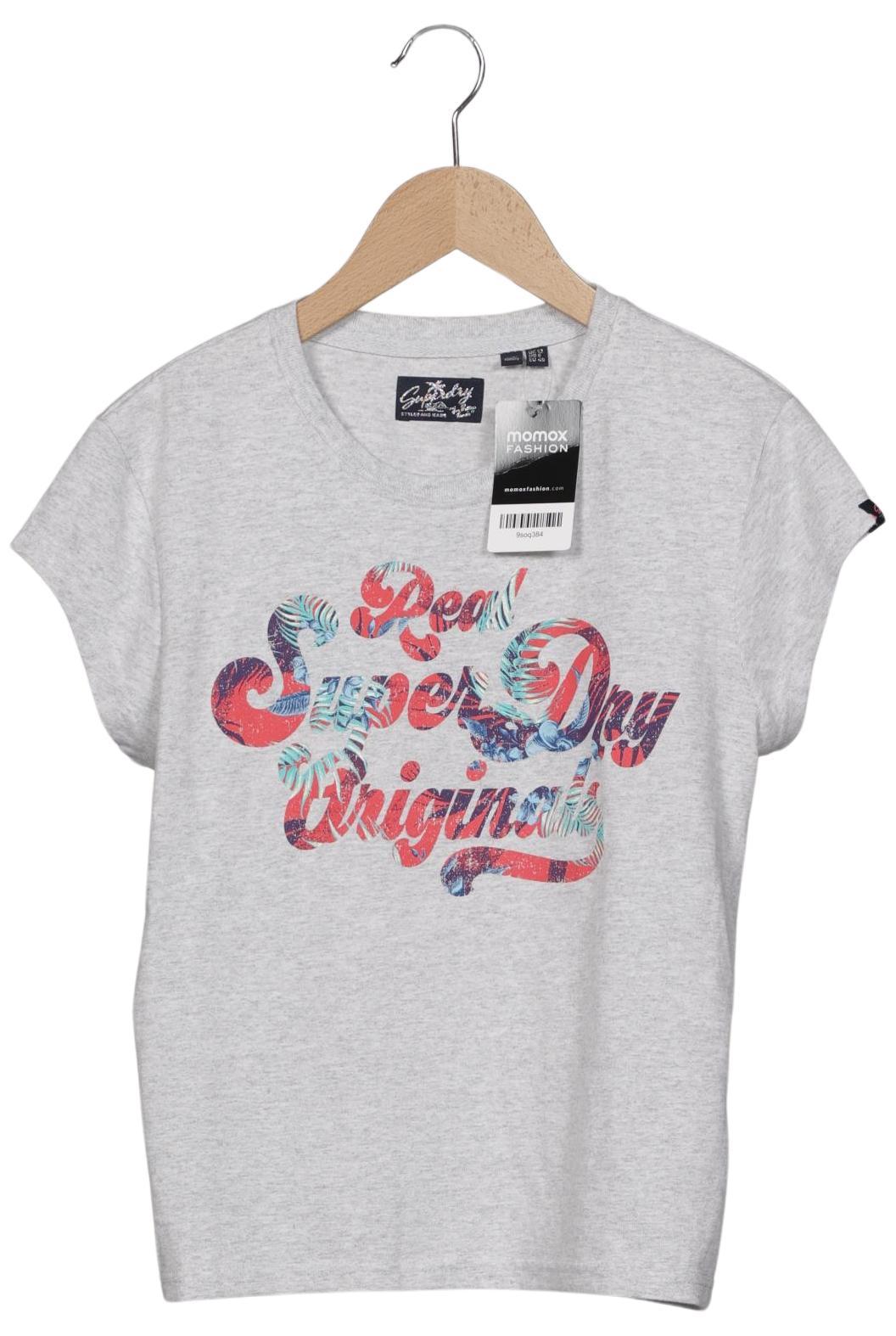 

Superdry Damen T-Shirt, grau, Gr. 40