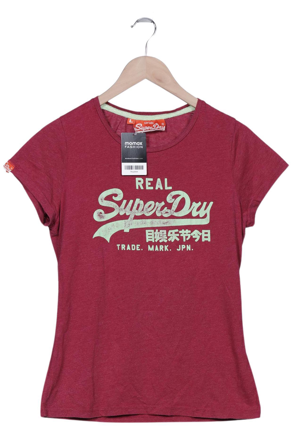

Superdry Damen T-Shirt, bordeaux, Gr. 42