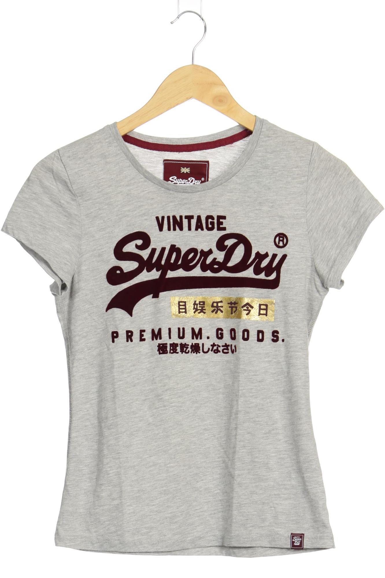 

Superdry Damen T-Shirt, grau, Gr.
