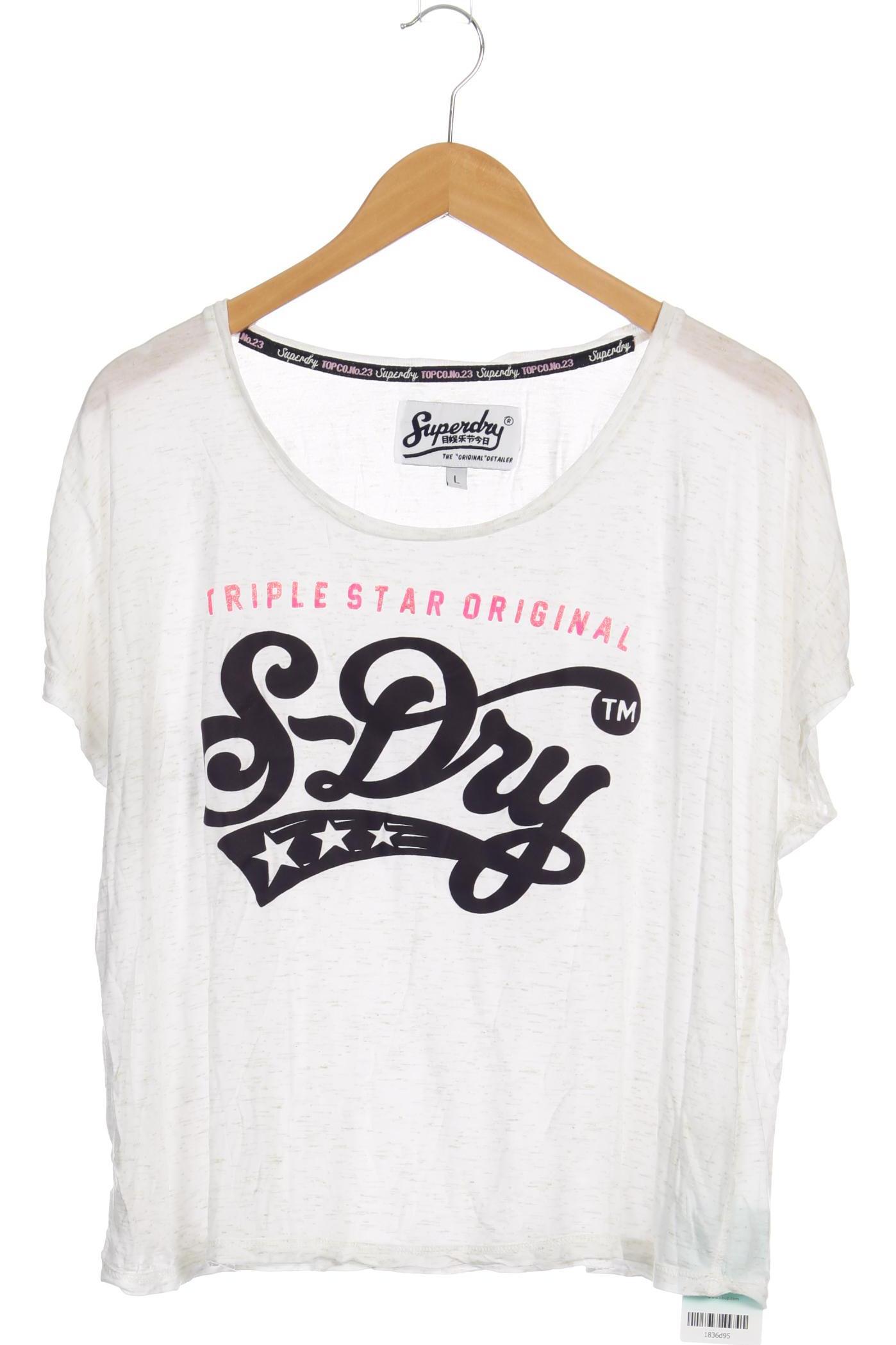 

Superdry Damen T-Shirt, weiß, Gr.